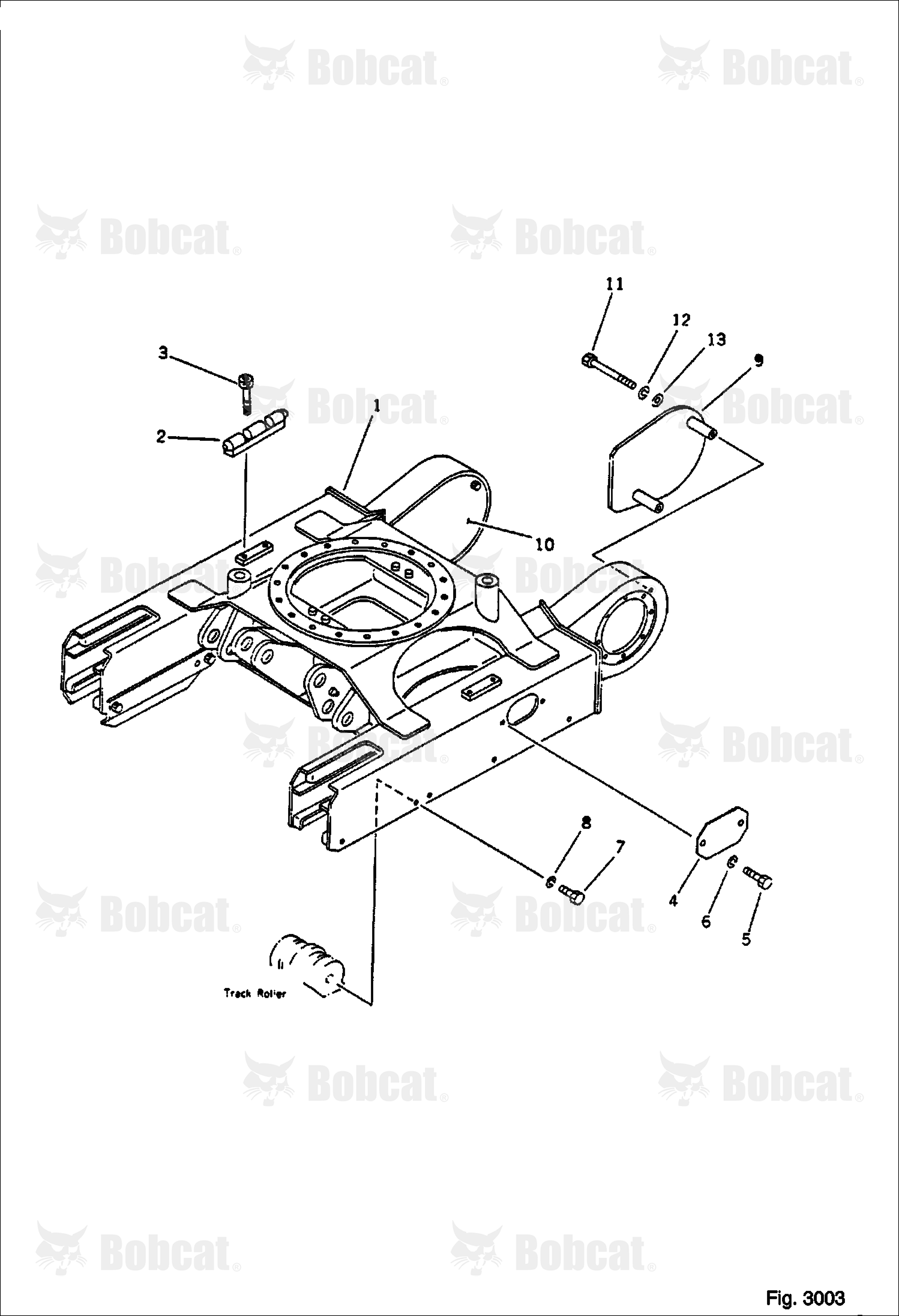 Track Frame (FOR Rubber SHOE)