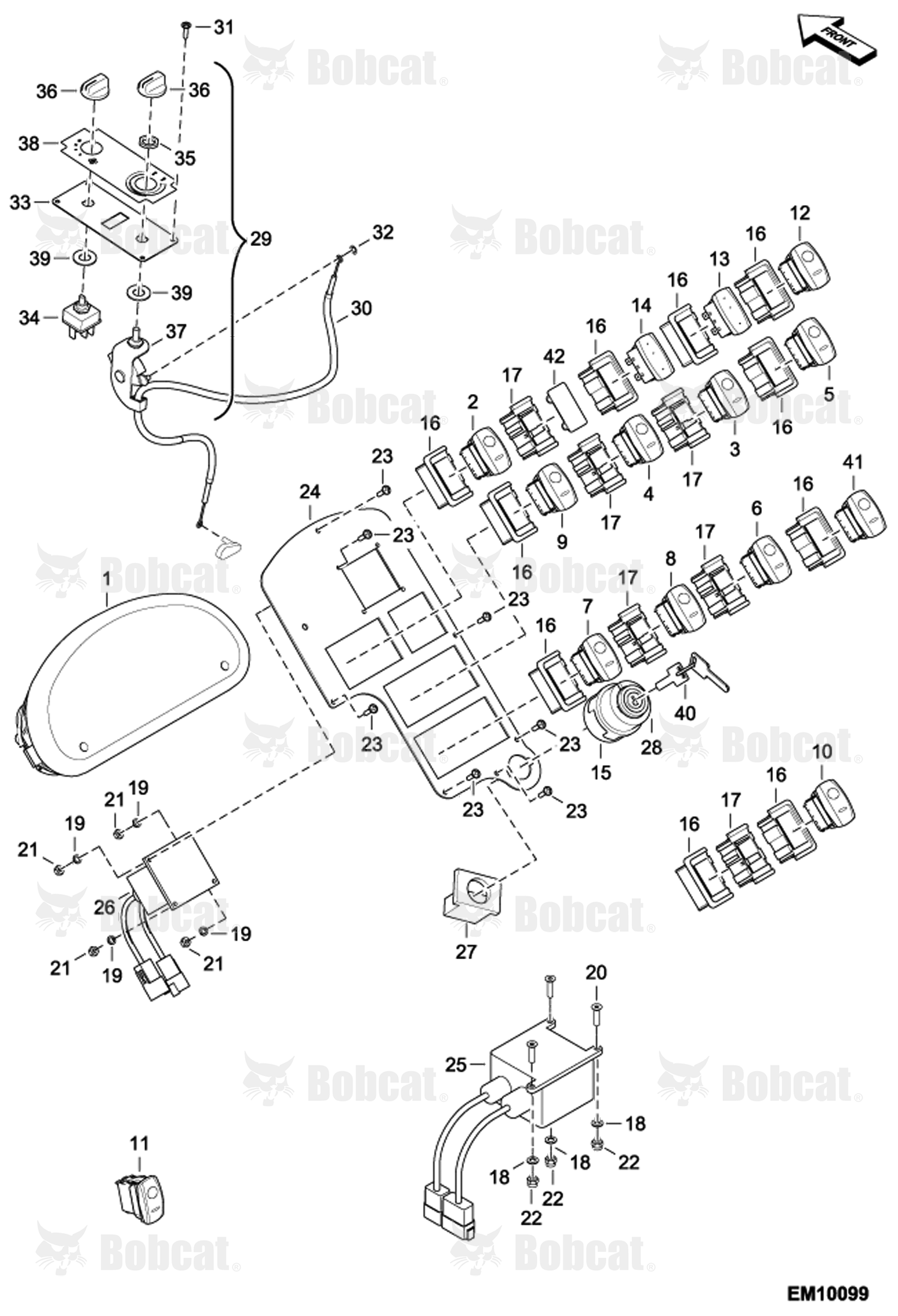 Instrument Panel A8HF15000 & Above, A8H615000 & Above