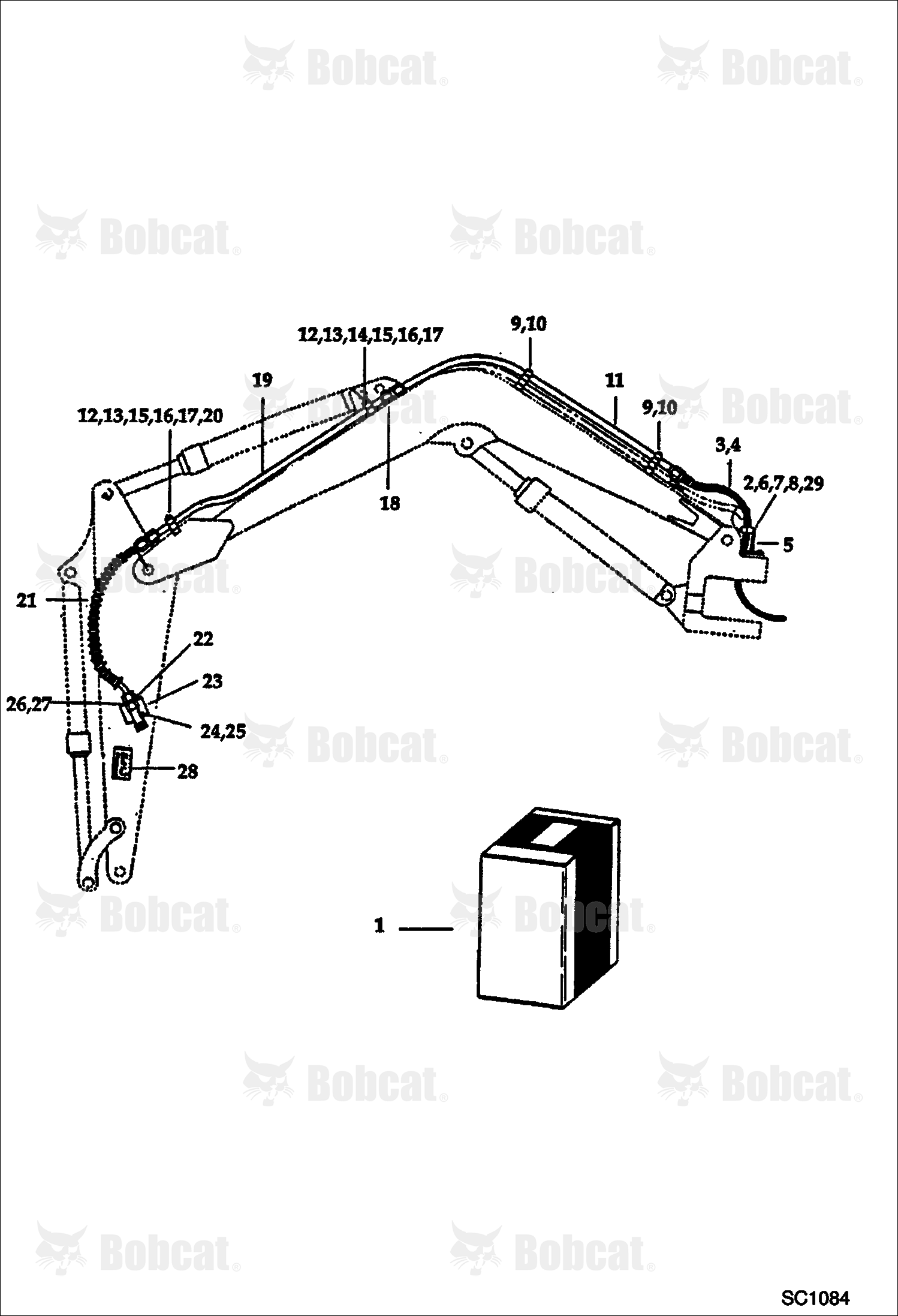 Hydraulic Breaker (1250X) (Boom Circuitry)