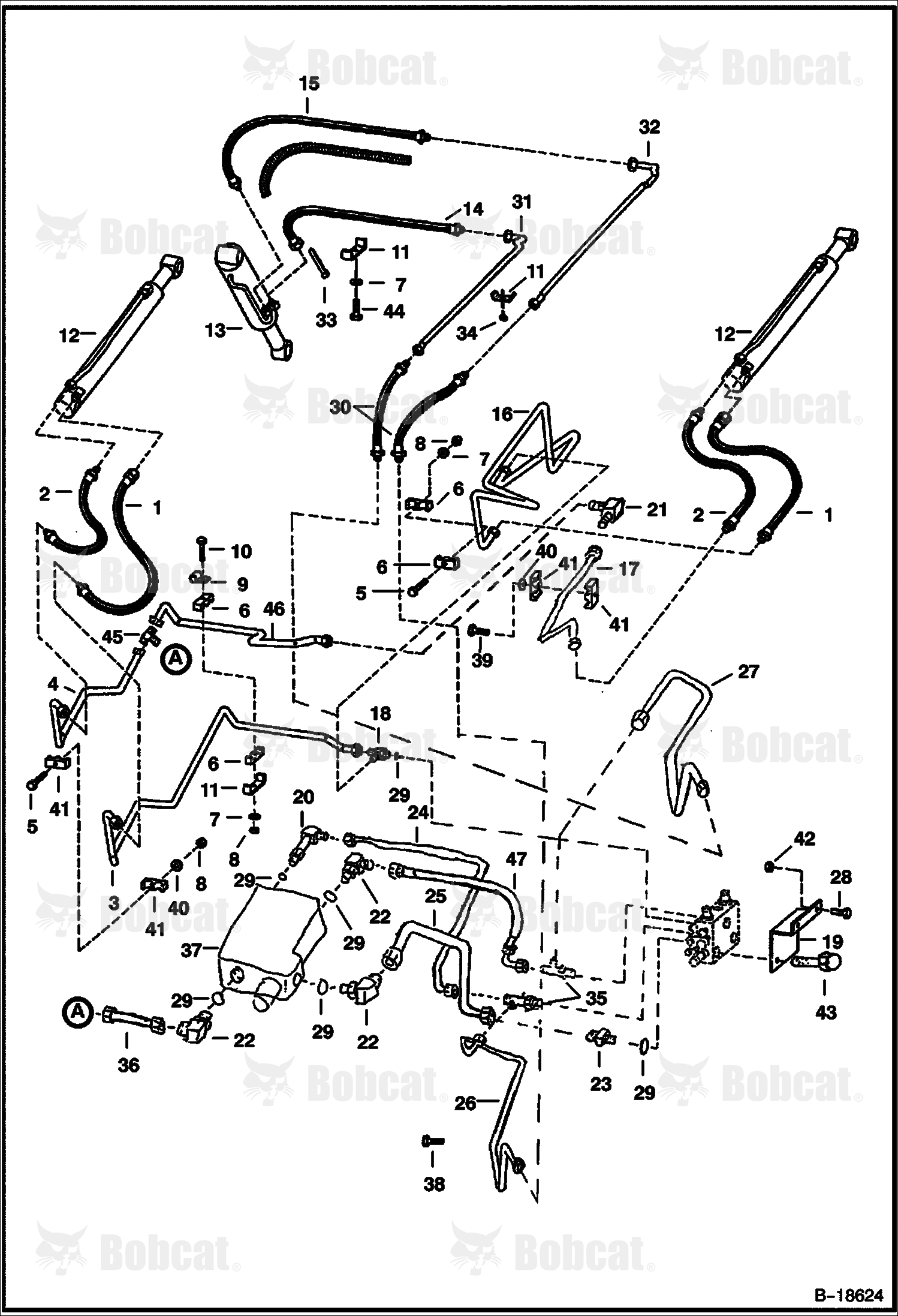 Hydraulic Circuitry (W/ Bucket Positioning Valve)