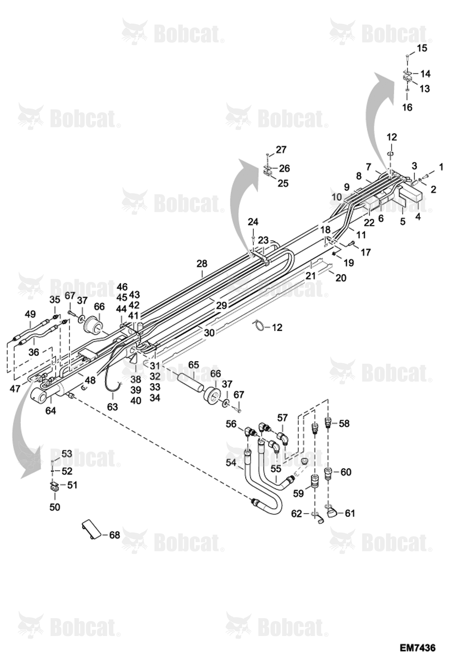 Boom Hydraulic Installation (W/Cylinder Model 6926430)