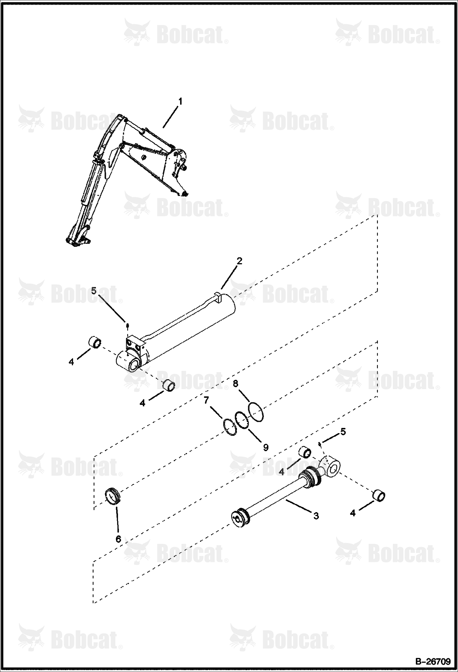 Arm Cylinder (BL475)  571911003 & Above