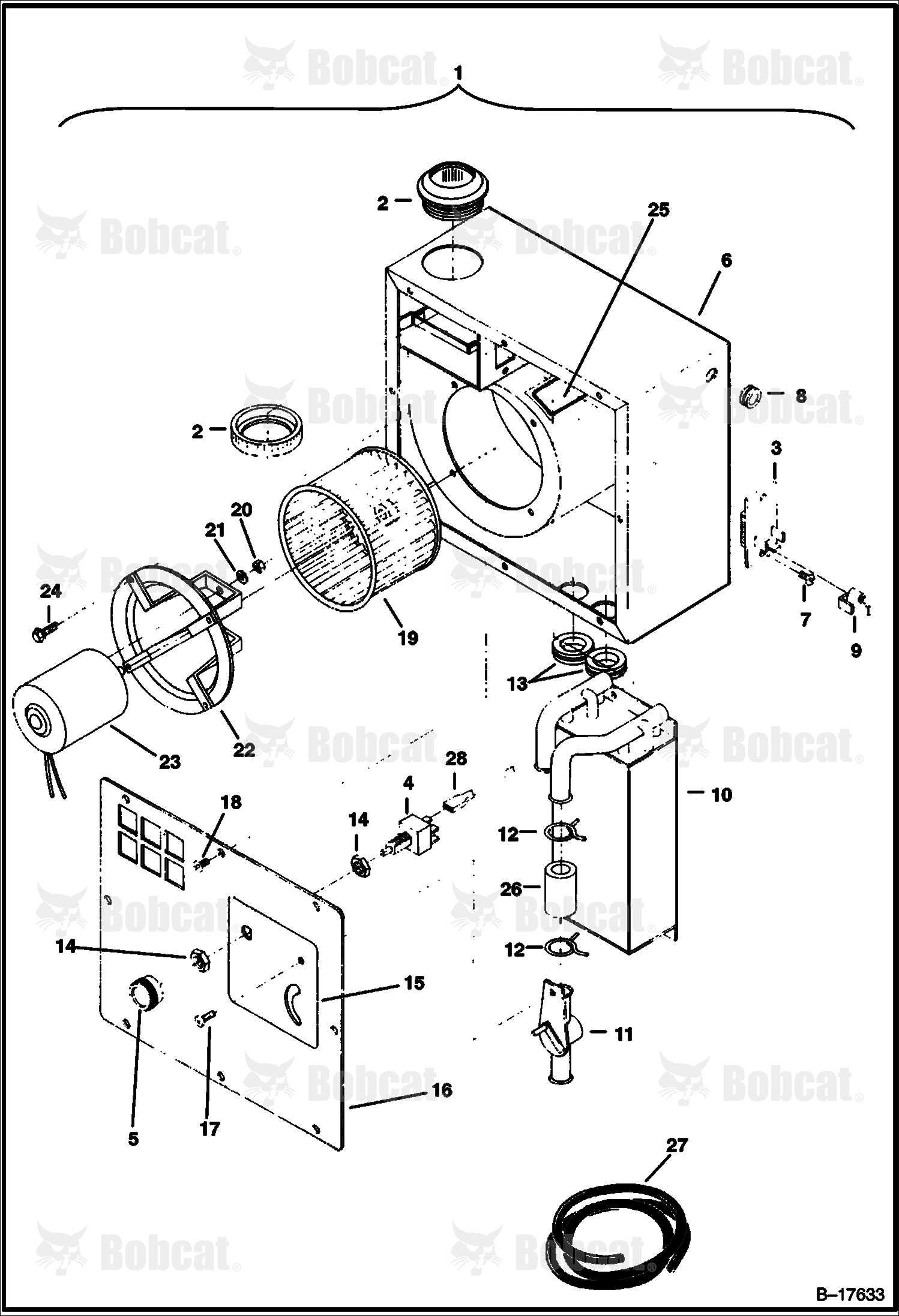 Heater (With 3 Speed Fan Motor)