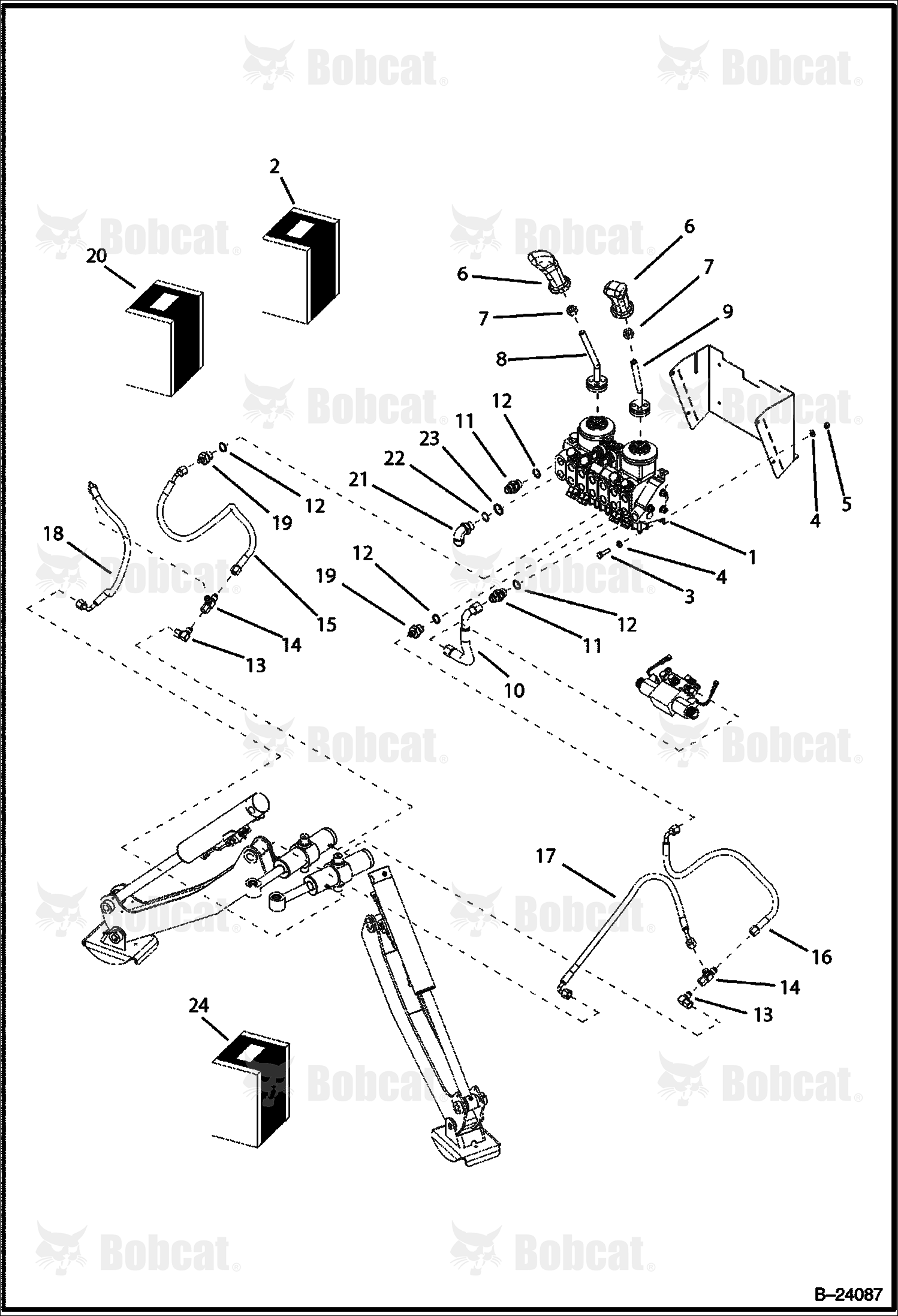 Hydraulic Circuitry (Center Backhoe)