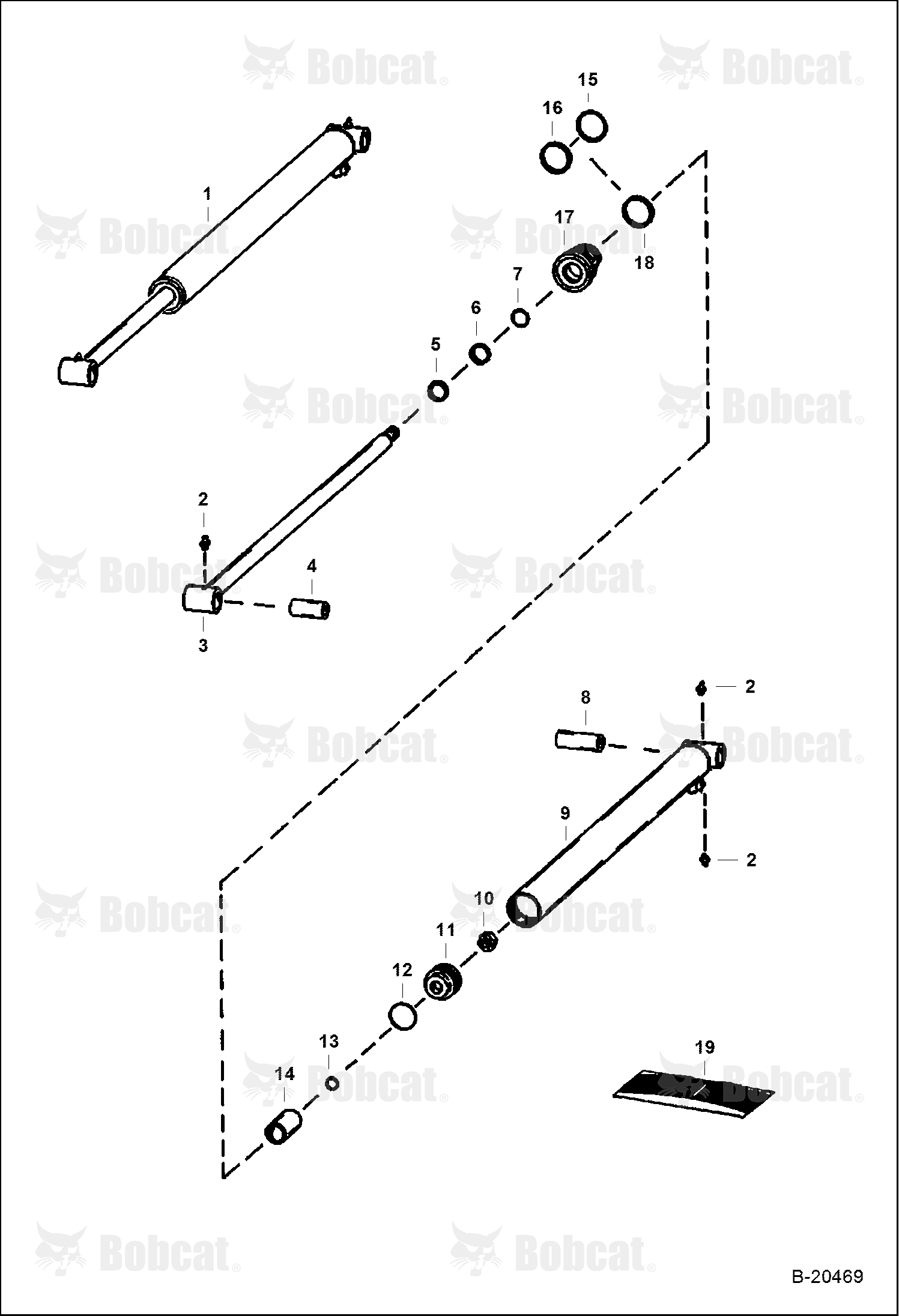 Lift Cylinder (W/Weld-on Tube)