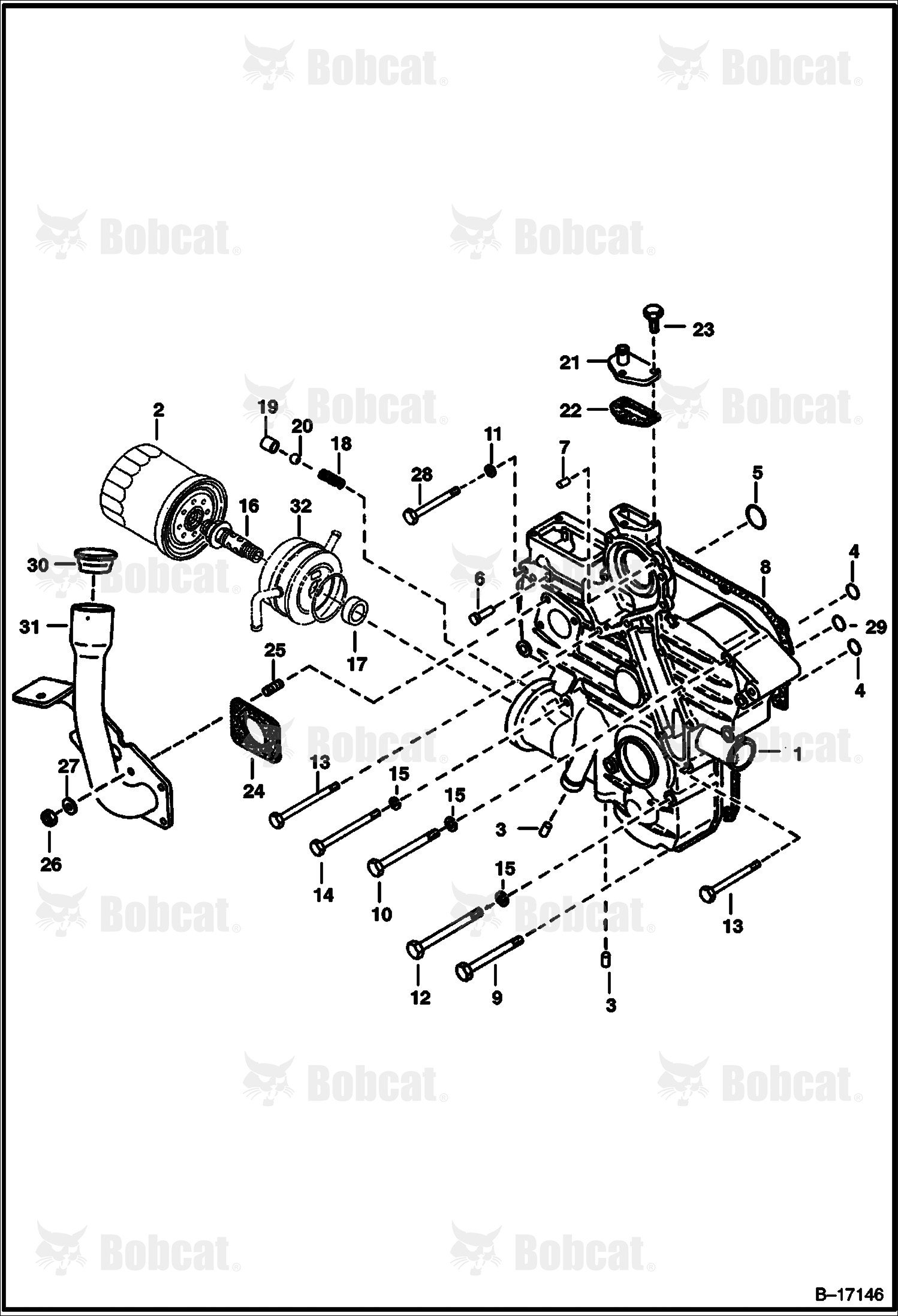 Gearcase (Kubota - V2003T)