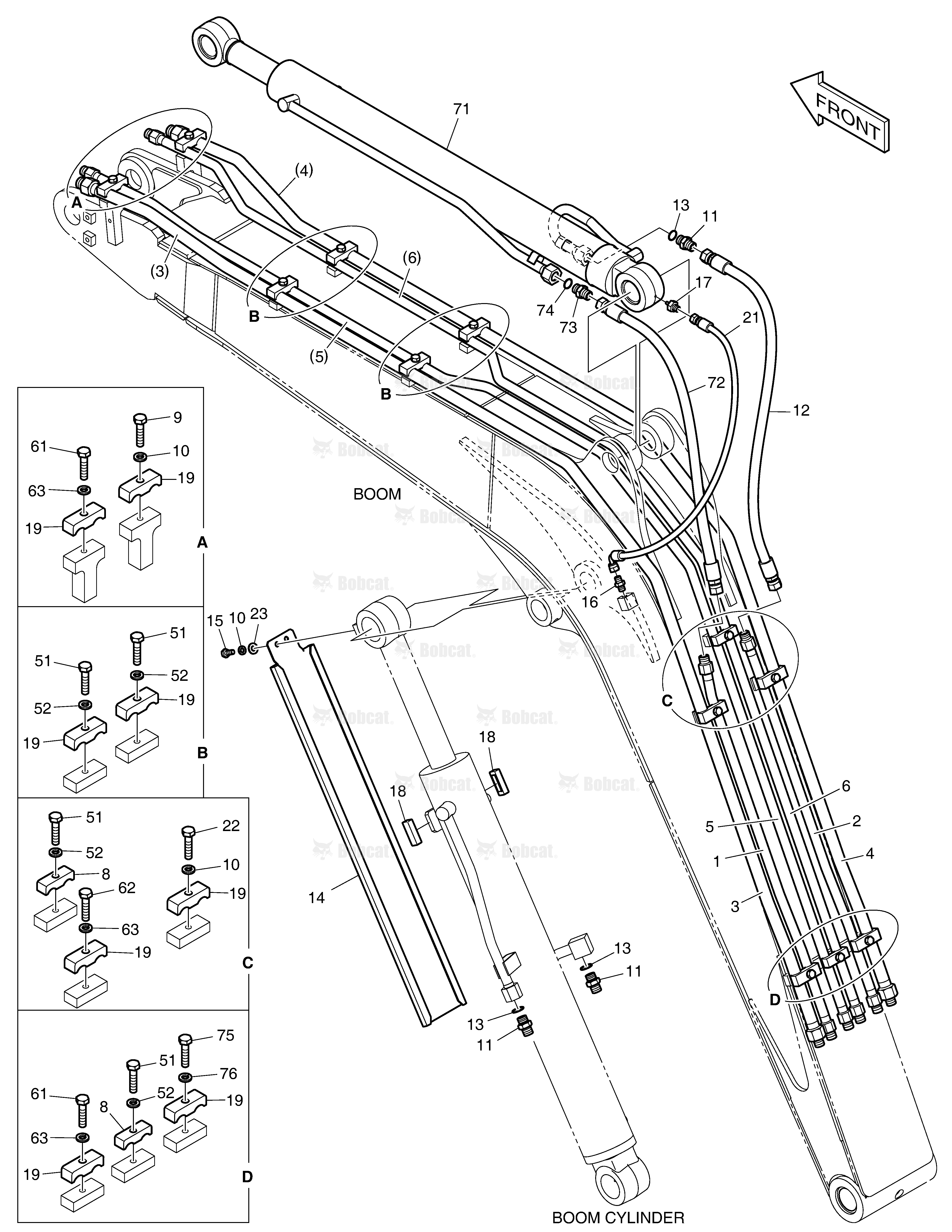 Hydraulic Circuitry (Boom & Arm Cylinders)