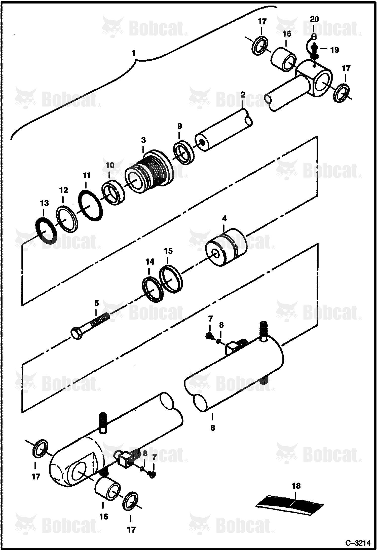 Blade Cylinder (Bobcat)