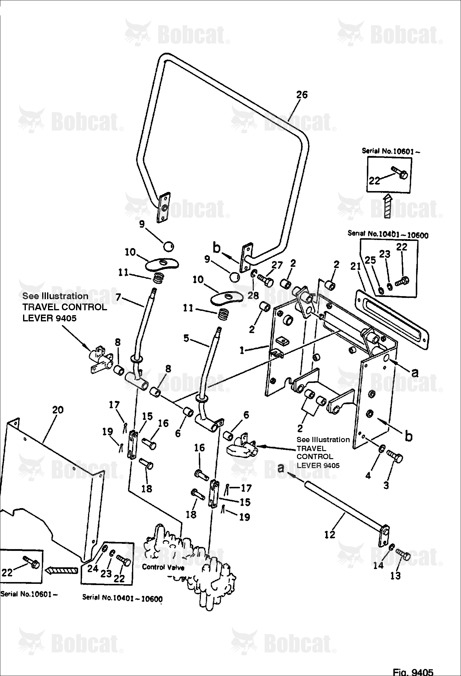 Travel Control Lever (FOR Additional VALVE)