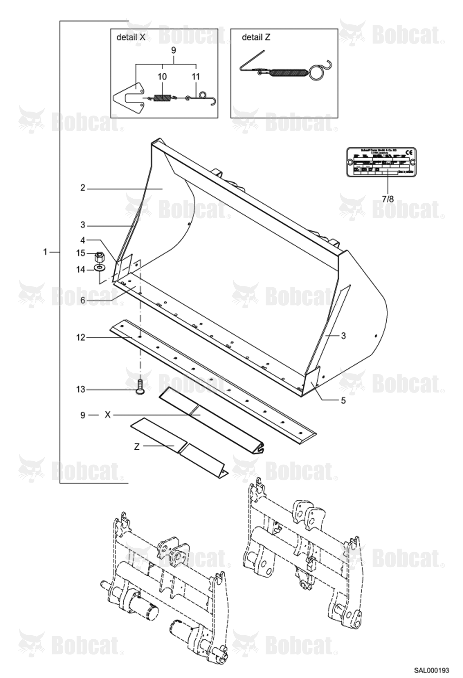 Light Material Bucket 1700MM0,80CBM