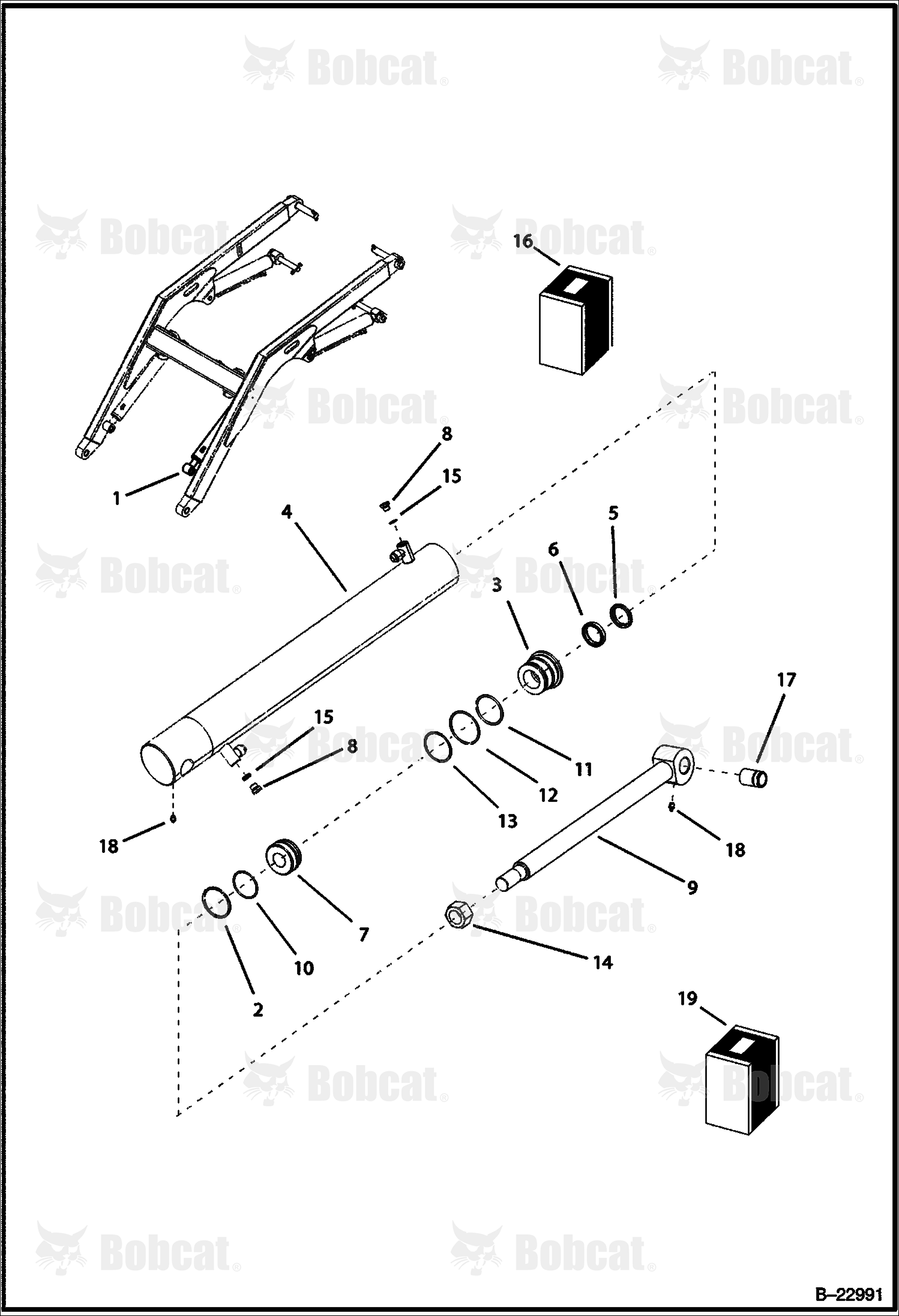 Tilt Cylinder (Left)