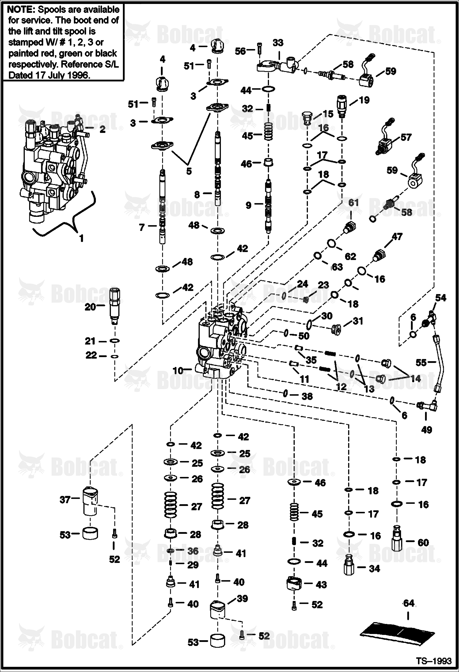 Hydraulic Control Valve (Advanced Hand Control System) 516511001 - 516516045, 562211001 - 562216321