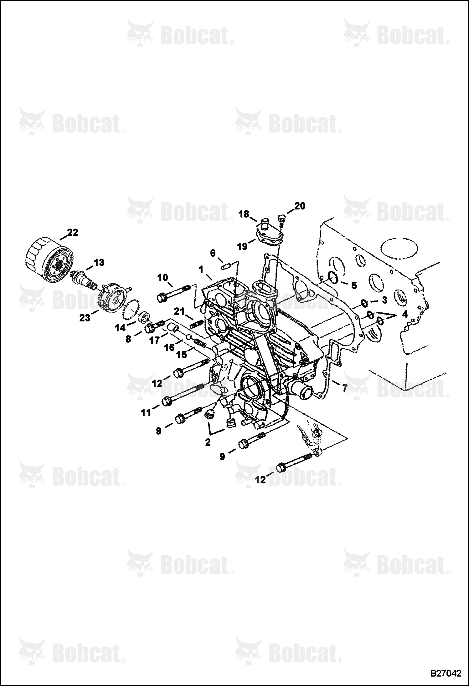 Gearcase (Engine S/N 9FZ999 & Below)