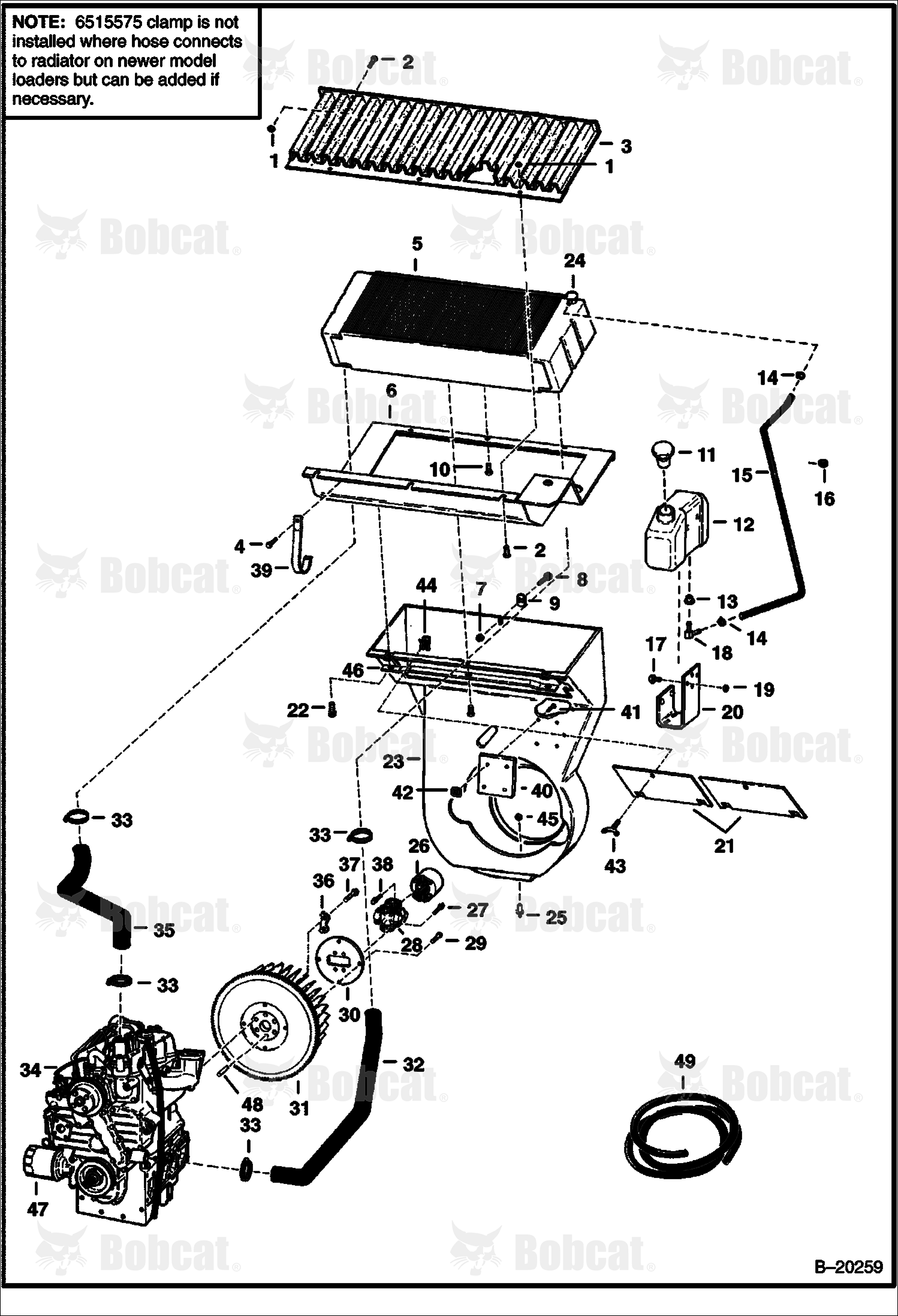Engine & Attaching Parts 501915001 & Above