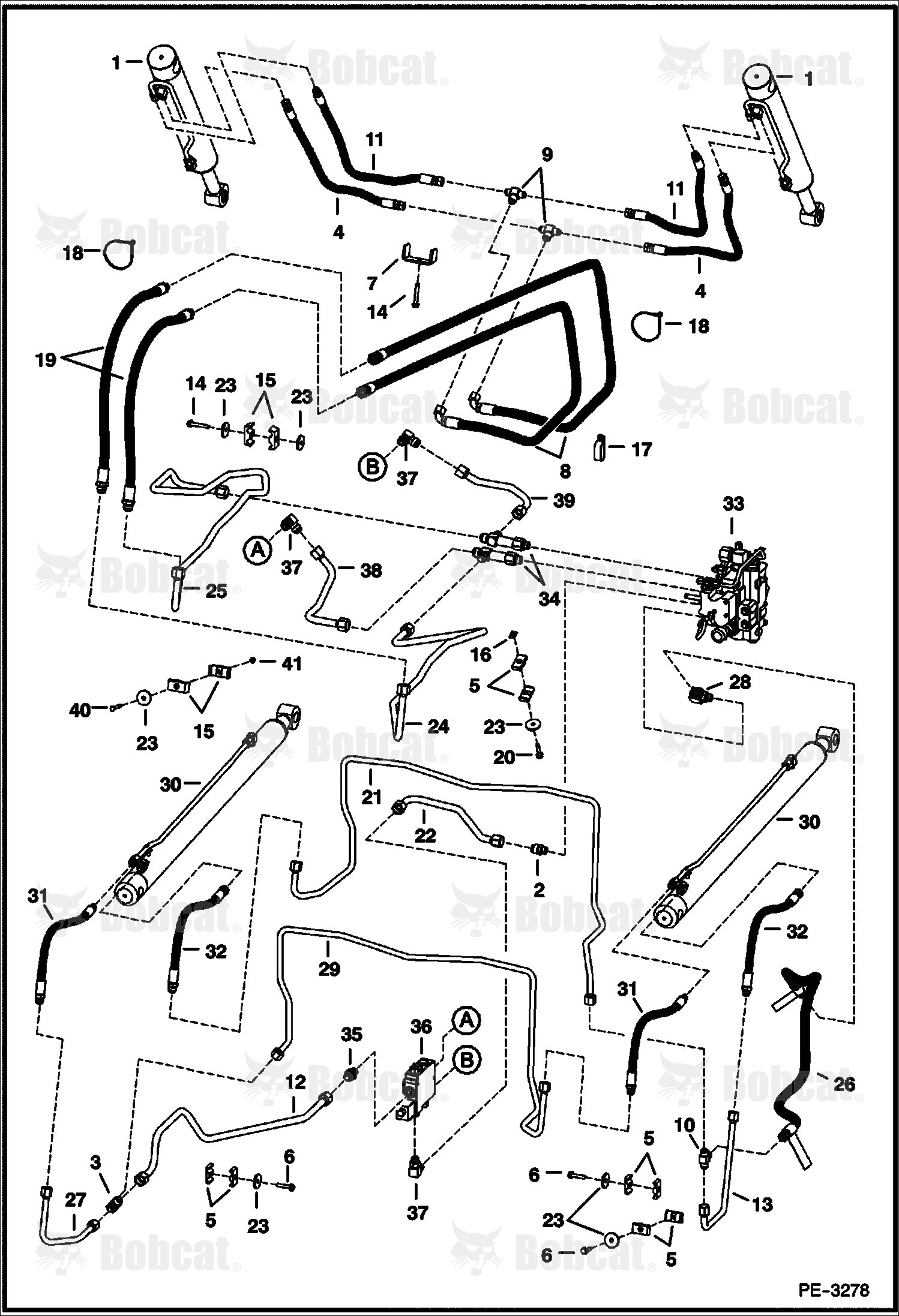 Hydraulic Circuitry (W/Bucket Positioning Valve)