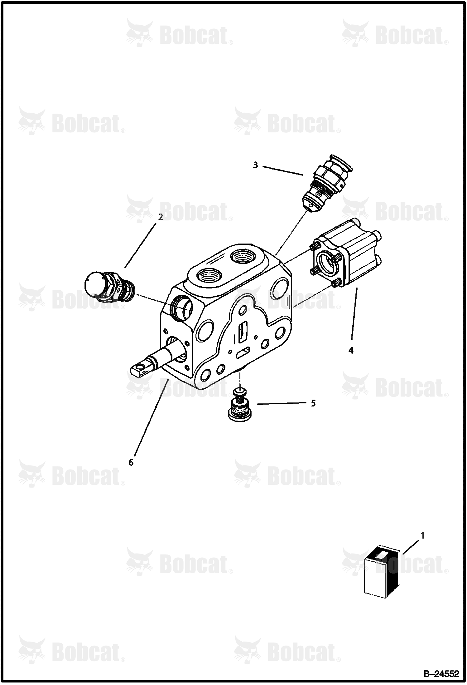 Hydraulic Circuitry (Rear Distributor - Boom) (Backhoe)
