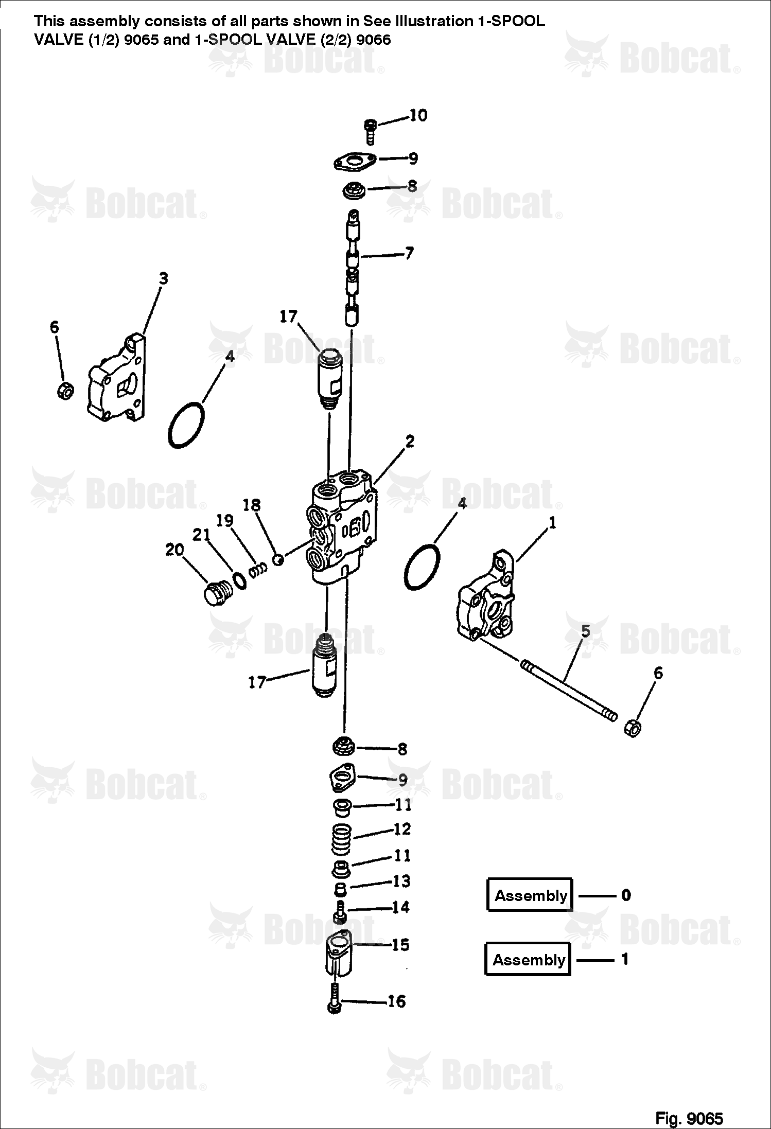 1-SPOOL Valve (1/2) (FOR Additional VALVE)