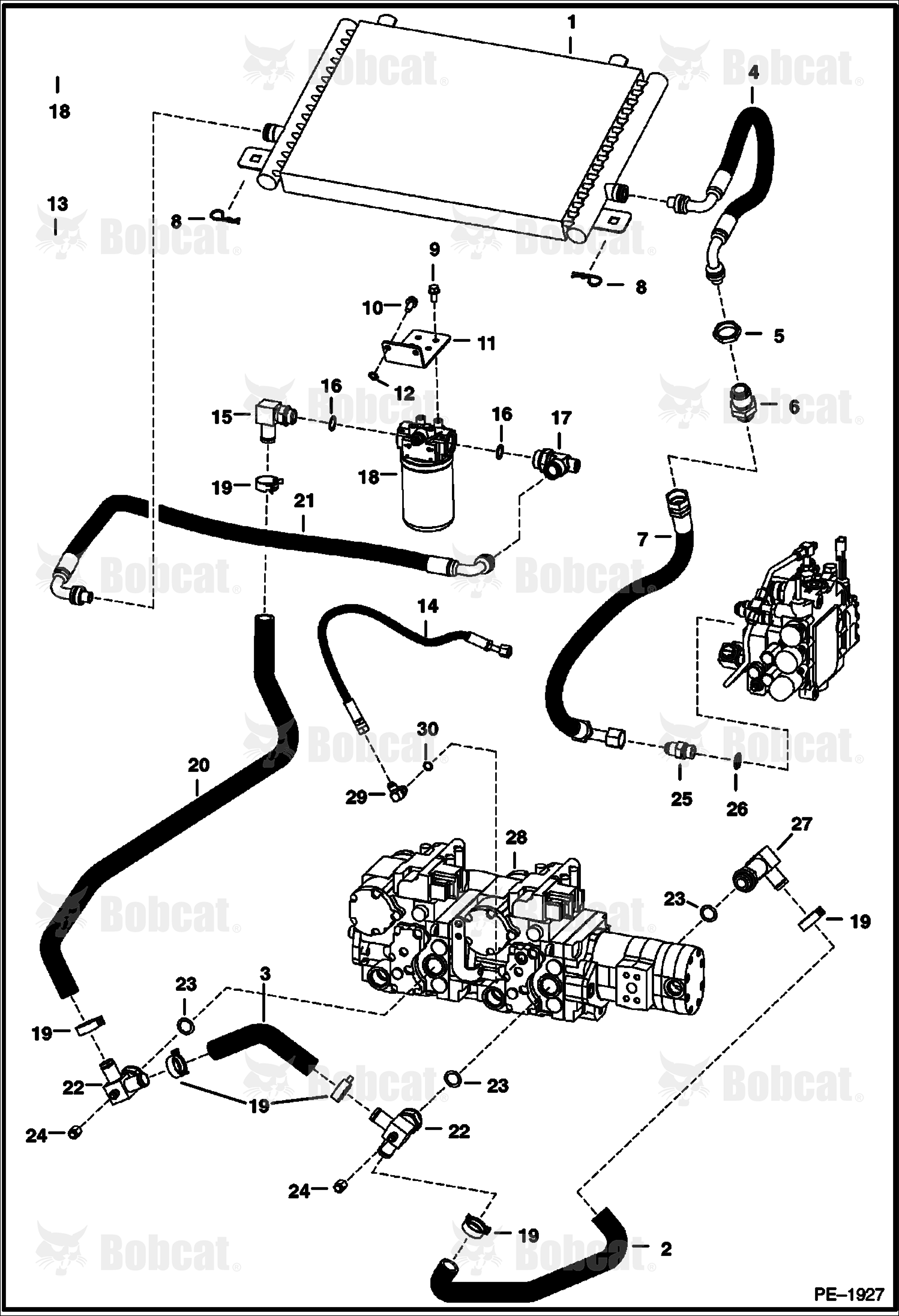 Hydrostatic Circuitry (W/Cooler)
