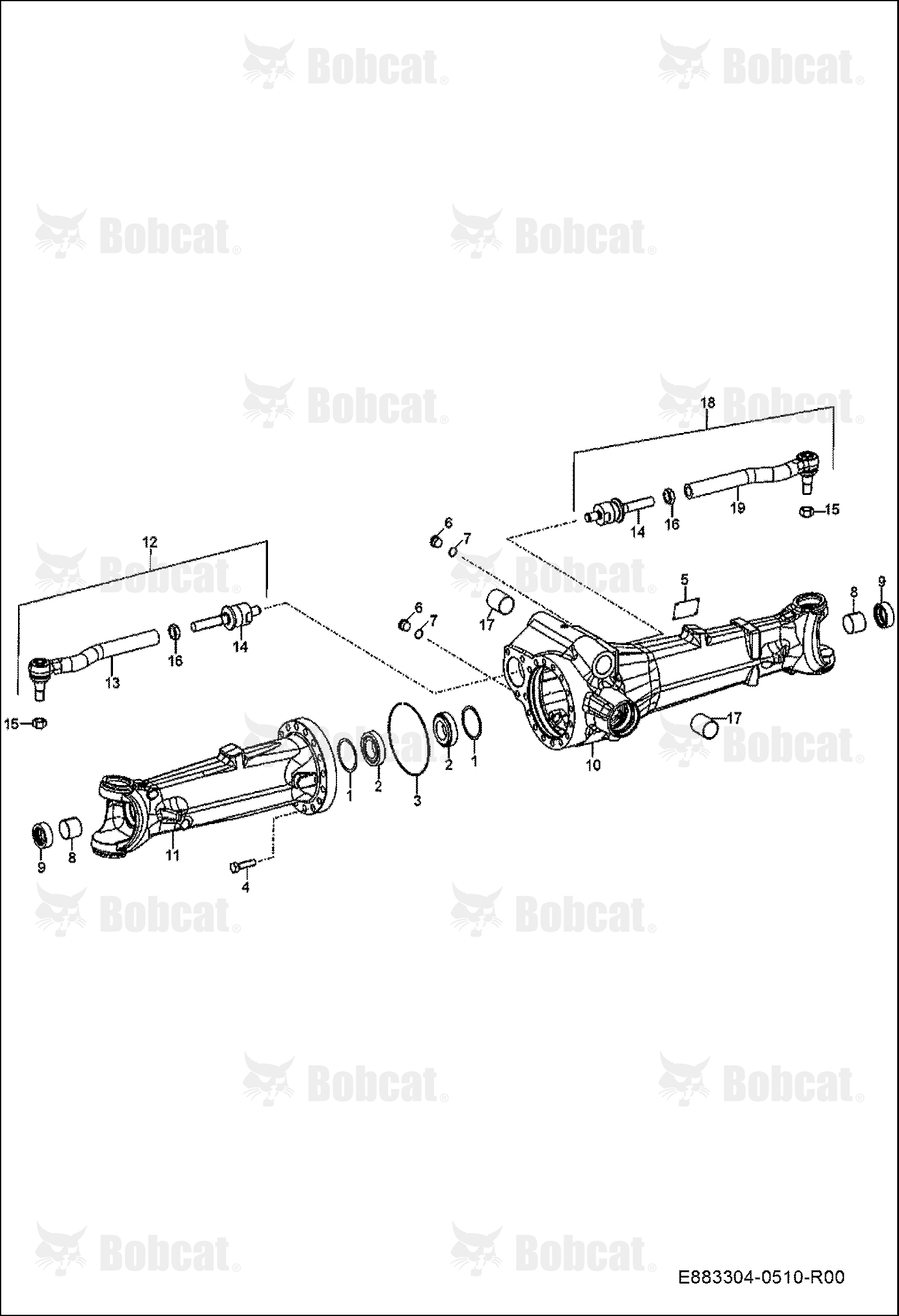 Front AXLE/ Axle Casing