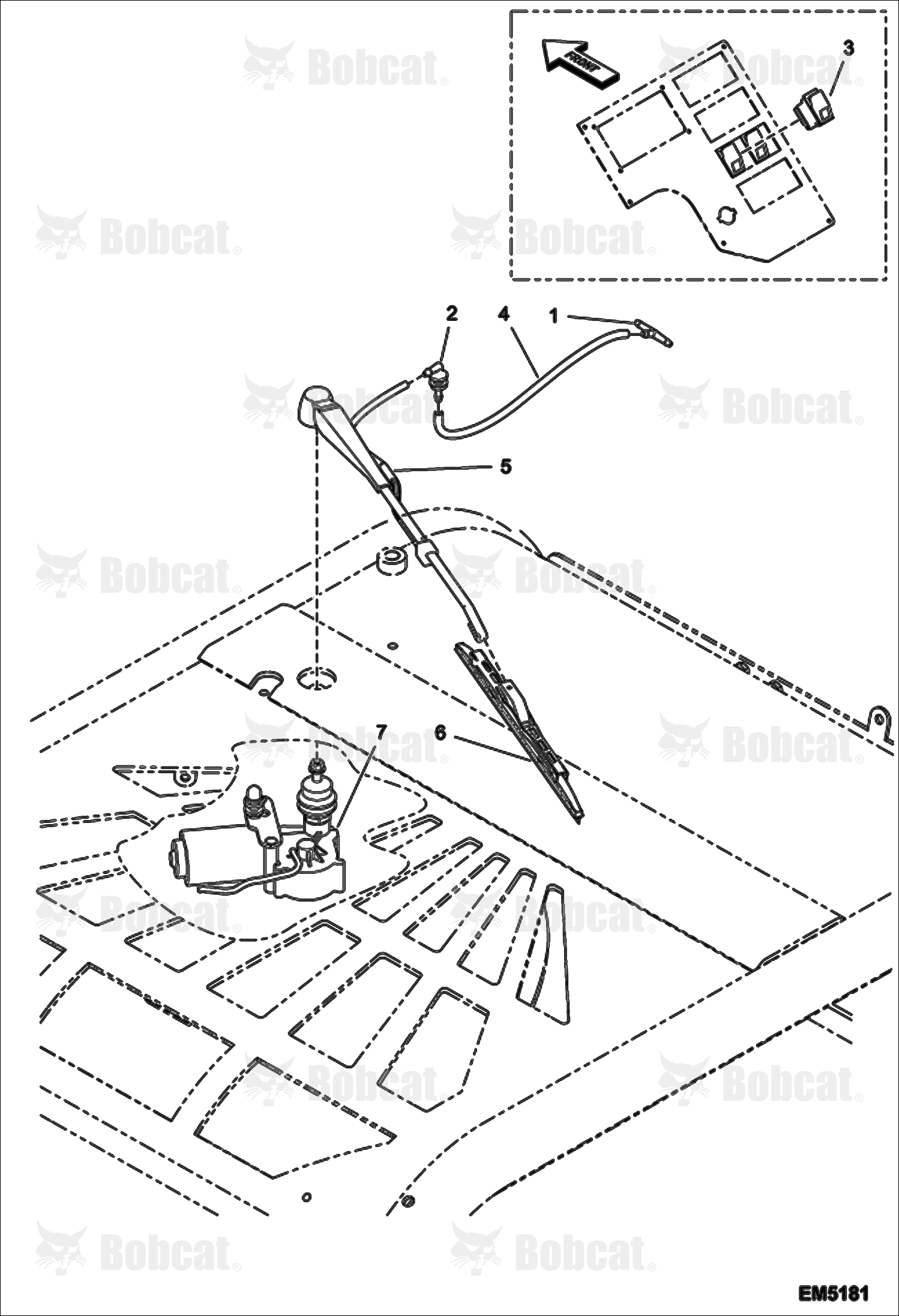 Roof Windscreen Wiper  A8G811001 & Above