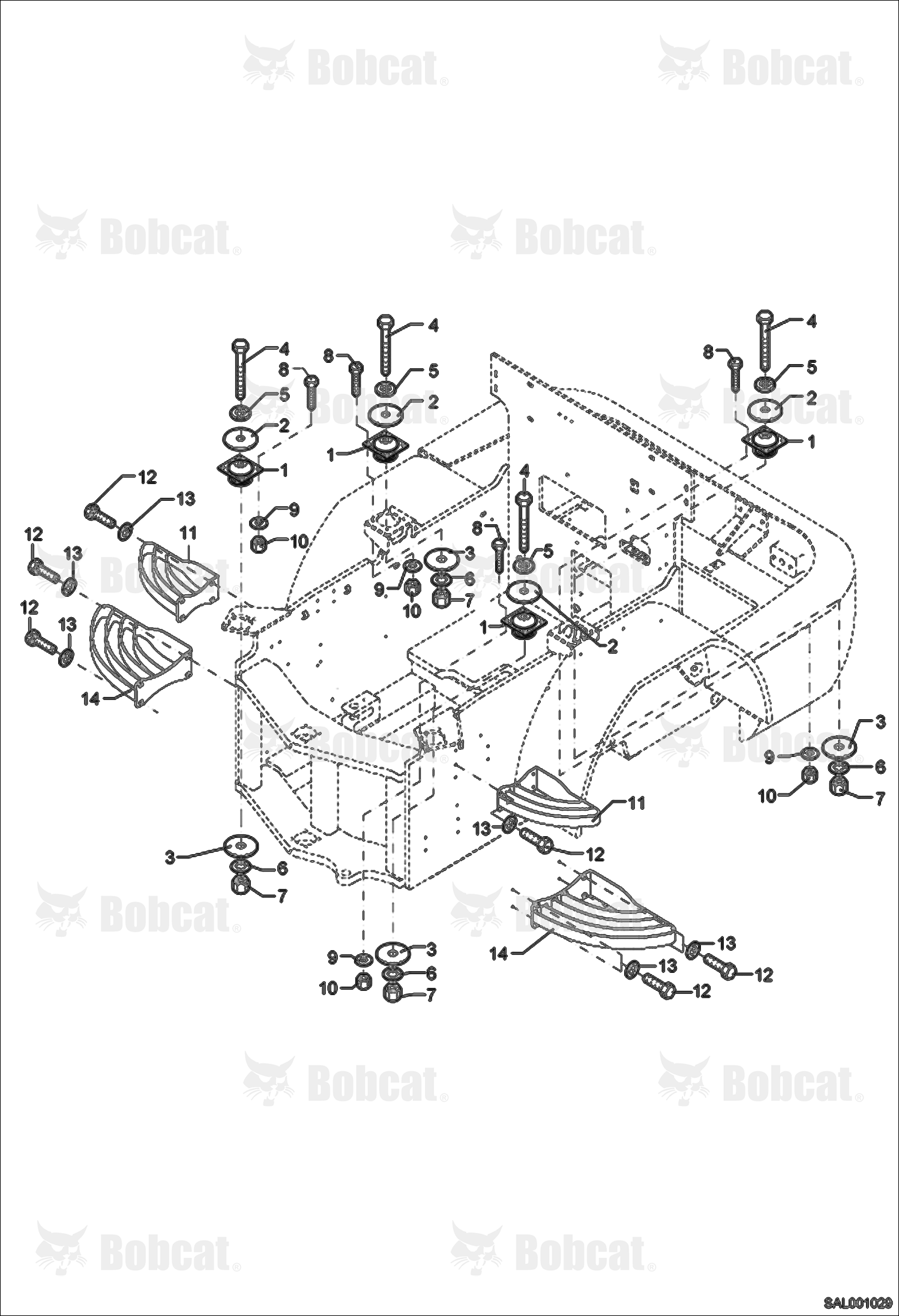 STEPS, COVER, Floor Frame Shock Mounting