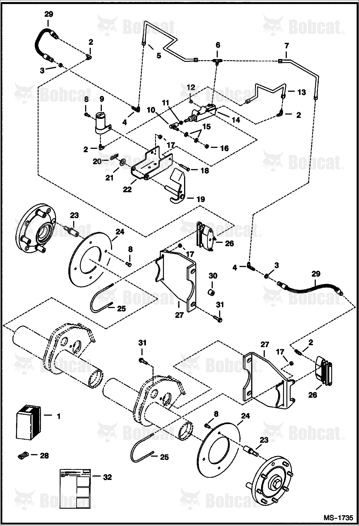 European Accessories (Caliper Brake Kit) (W/4 Caliper spacers)