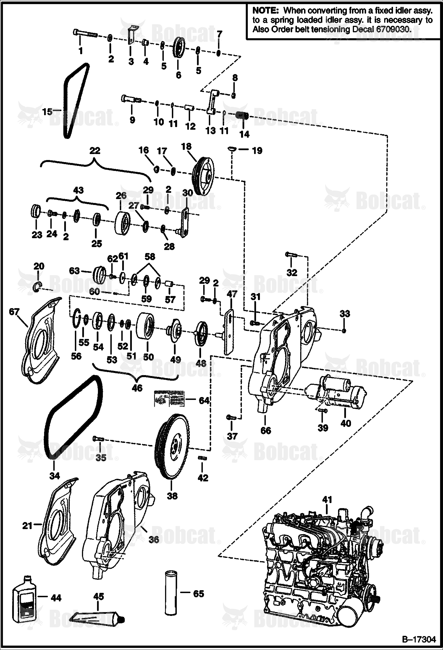 Engine & Attaching Parts (Belt Drive System)