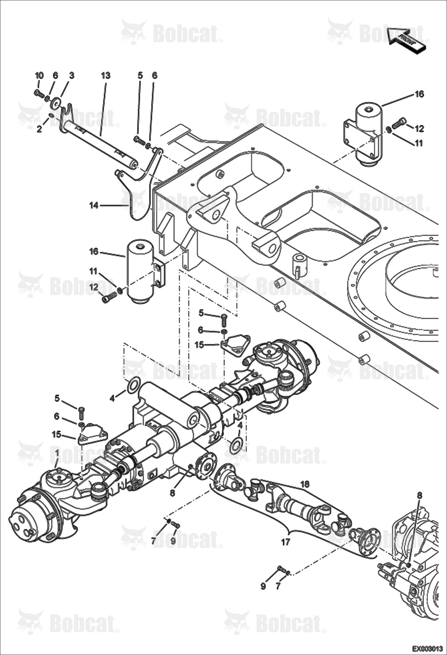 Power Train (Front)  AEFB10001 - AEFB11101
