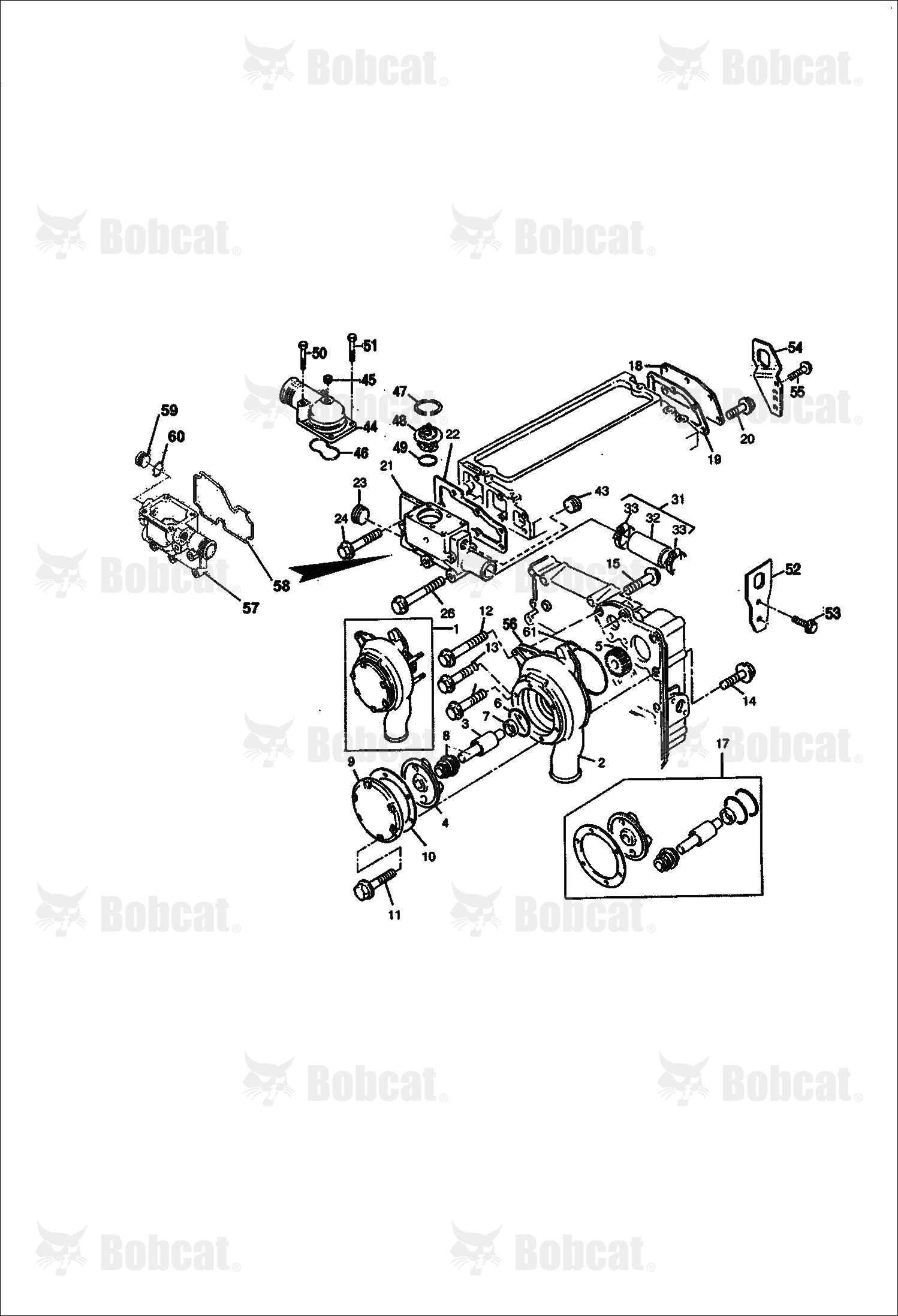 Water Pump and Thermostat