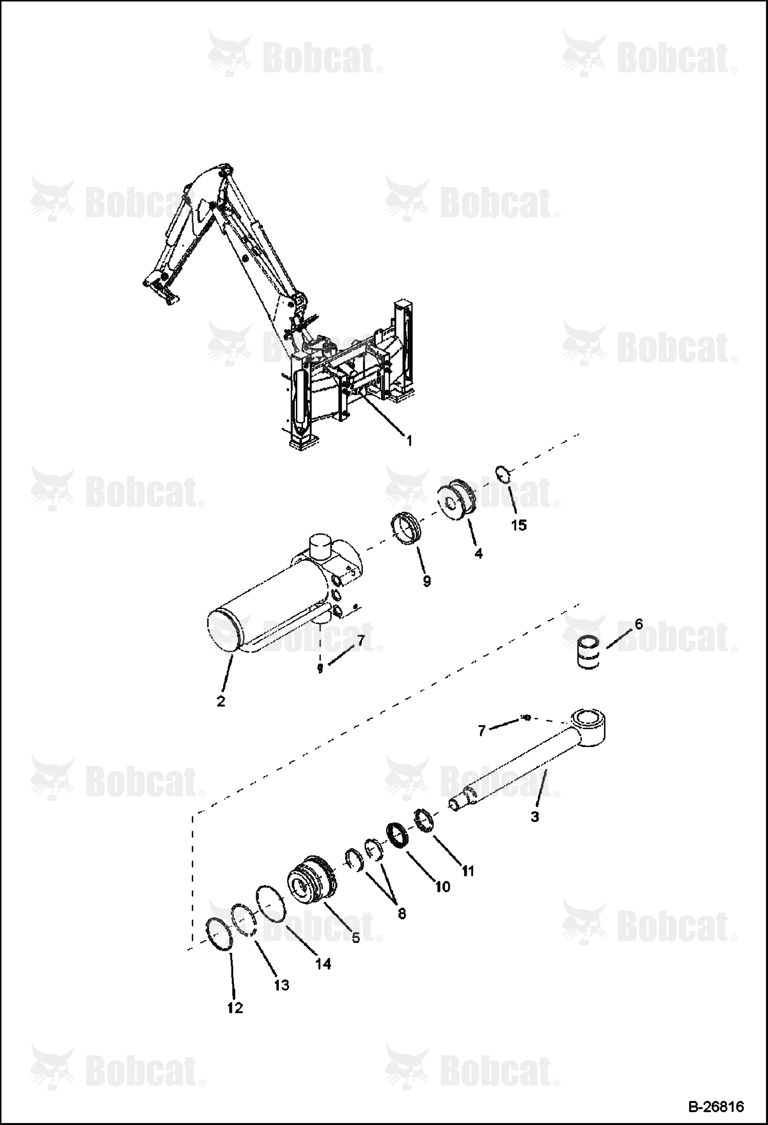 Swing Cylinder (Bottom) (Side Shift)