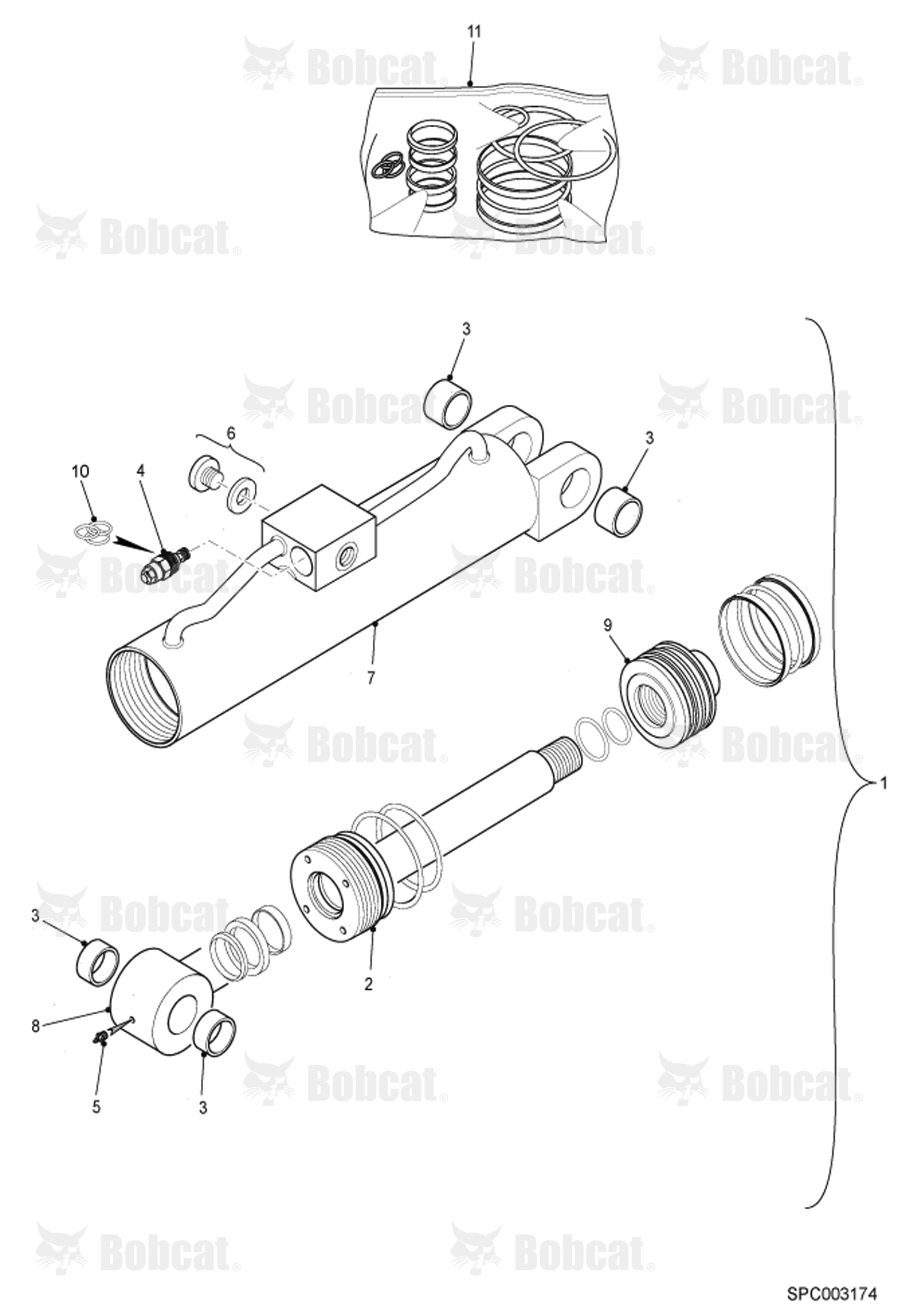 Tilt Cylinder (Vendor Partnumber 6917920)