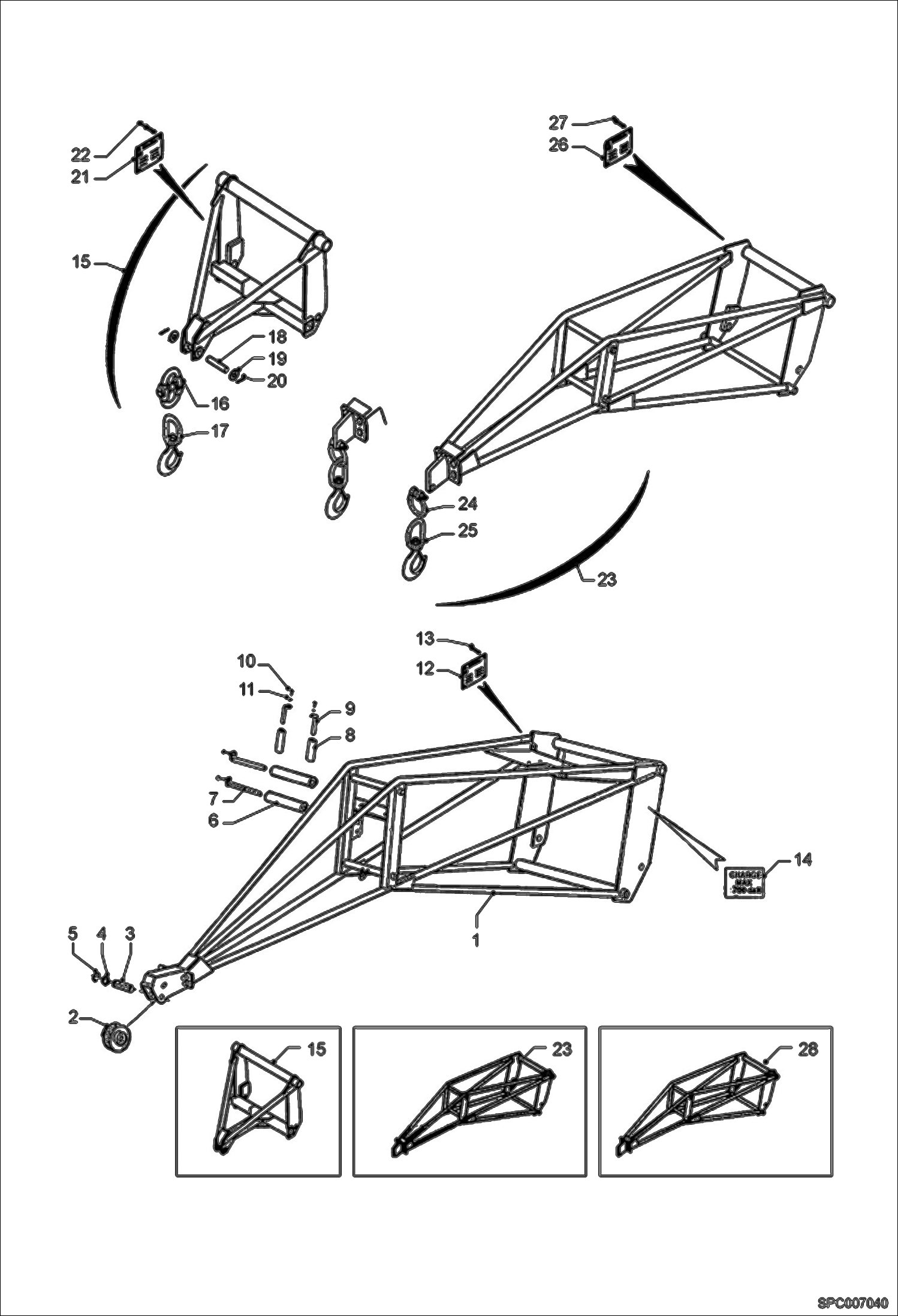 Crane Jib & Extension Jib (Narrow Quick Attach)