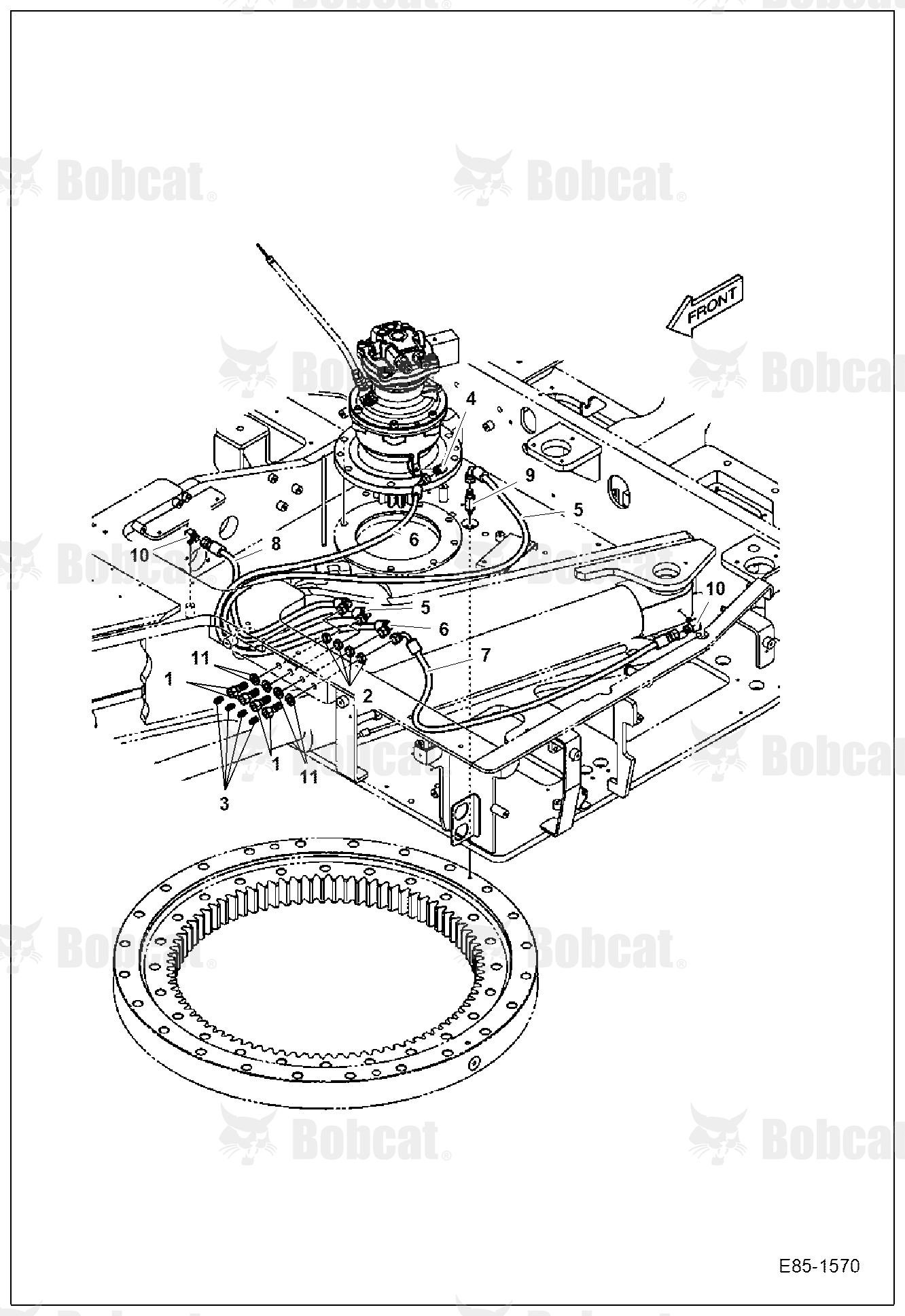 Upperstructure (Lubrication Piping)