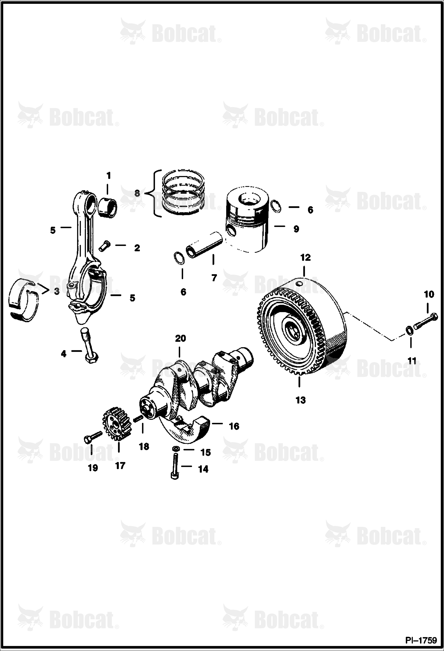 CRANKSHAFT, Piston & Flywheel Group