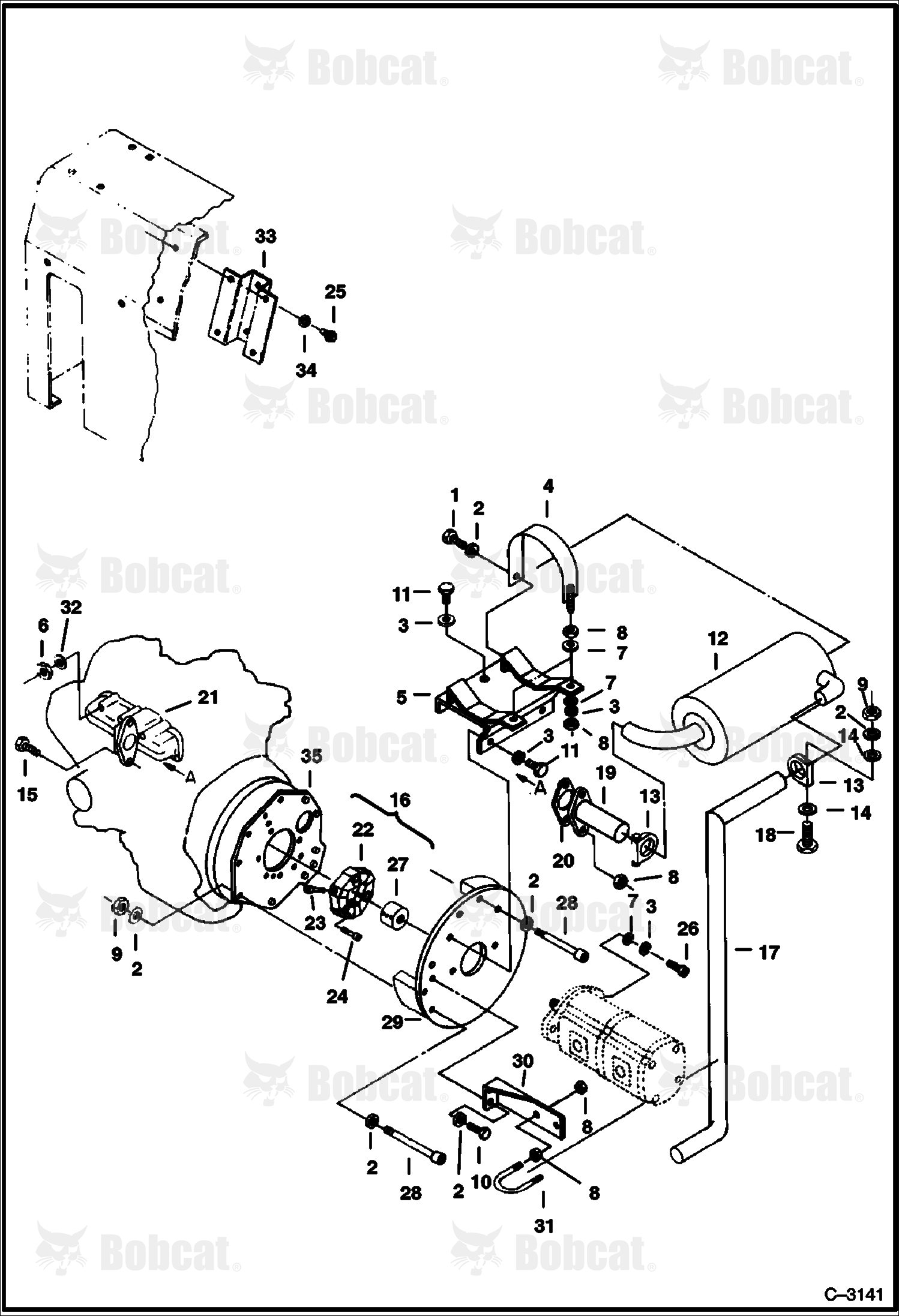 MANIFOLD, Muffler & Power Take Off