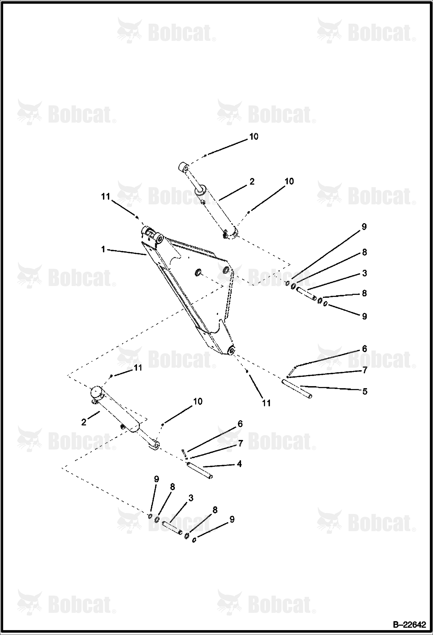 Boom (Side Shift Backhoe)