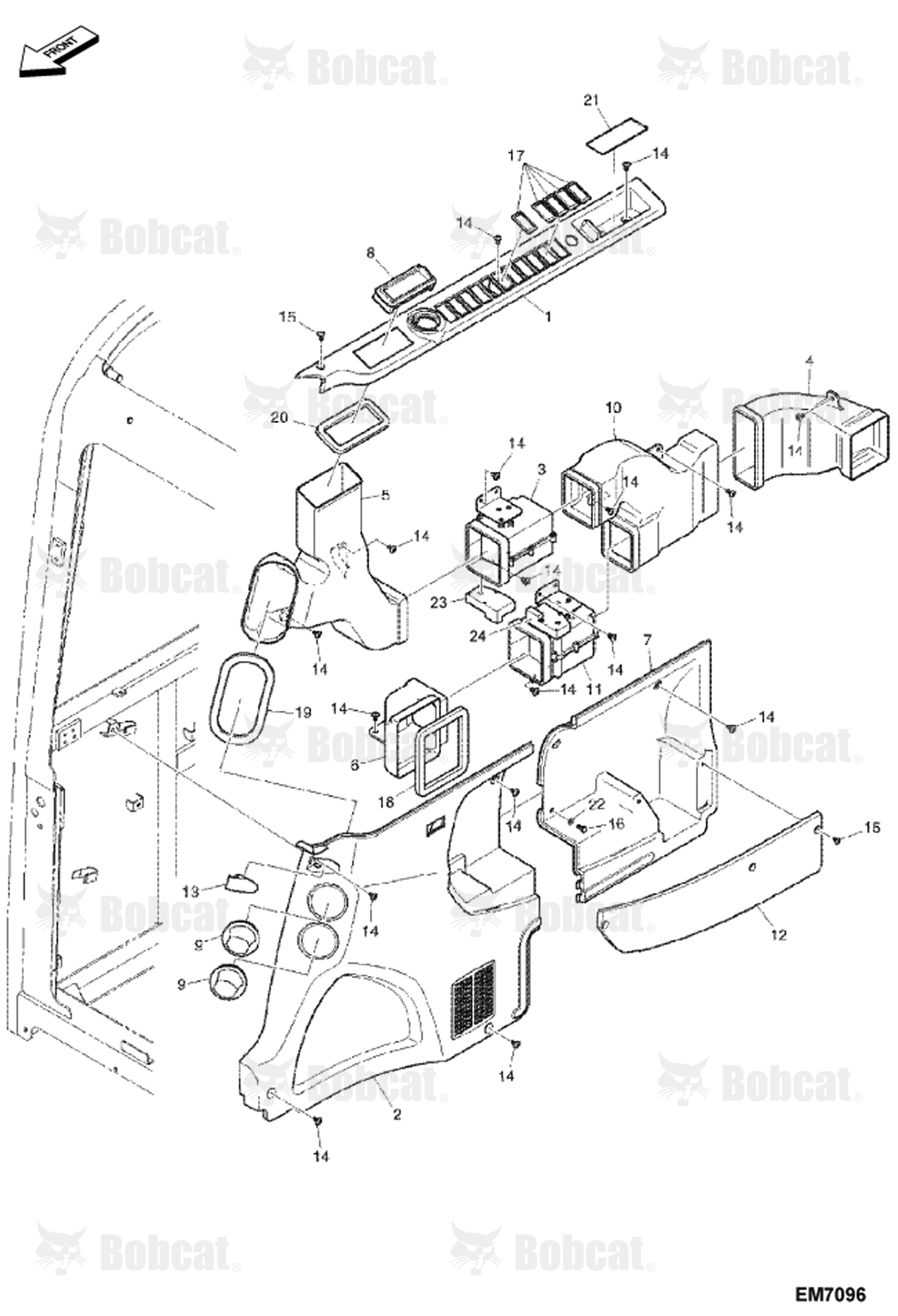 Air Conditioning (Side Cover & Ducts)