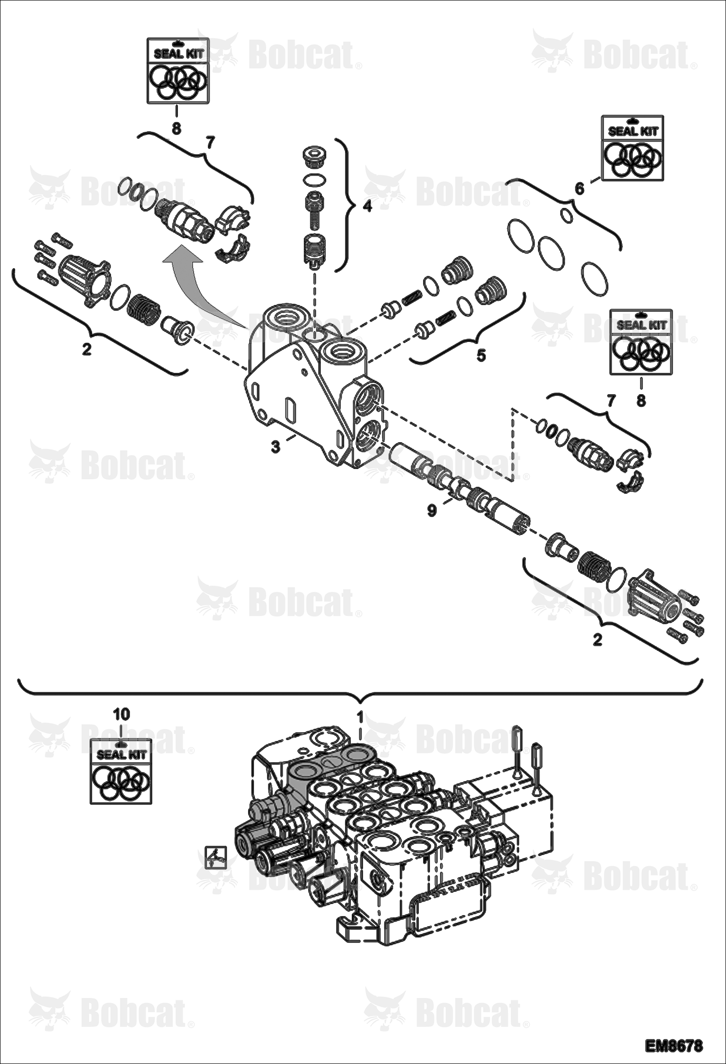 Hydraulic Control Valve (Lift Section)