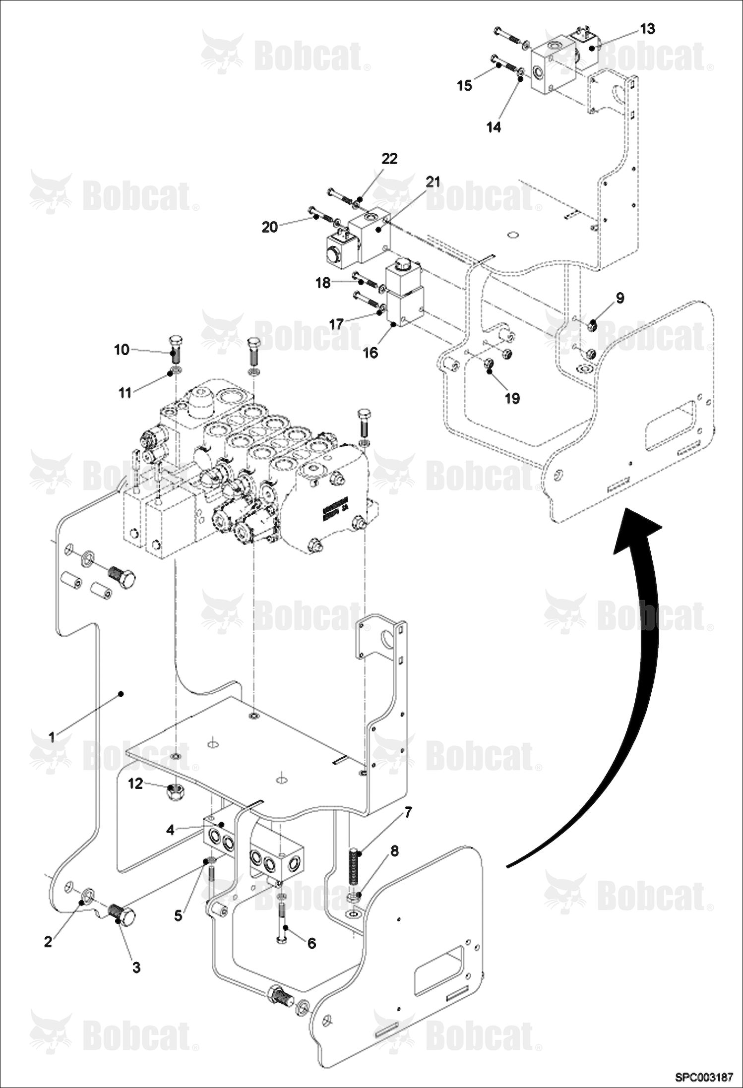 Hydraulic Control Valve Fixation