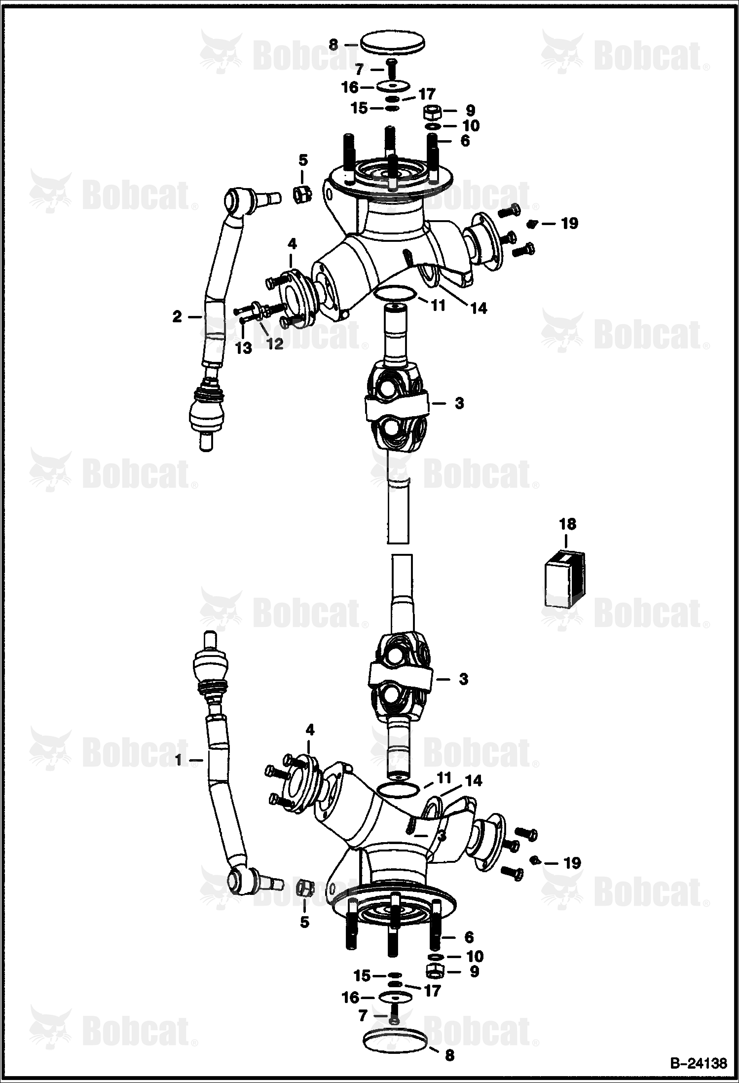 Axle Assembly (Hub & U-Joint Assembly)