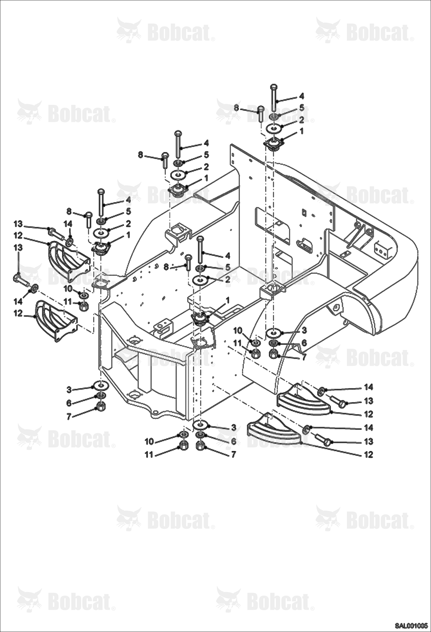 STEPS, COVER, Floor Frame Shock Mounting
