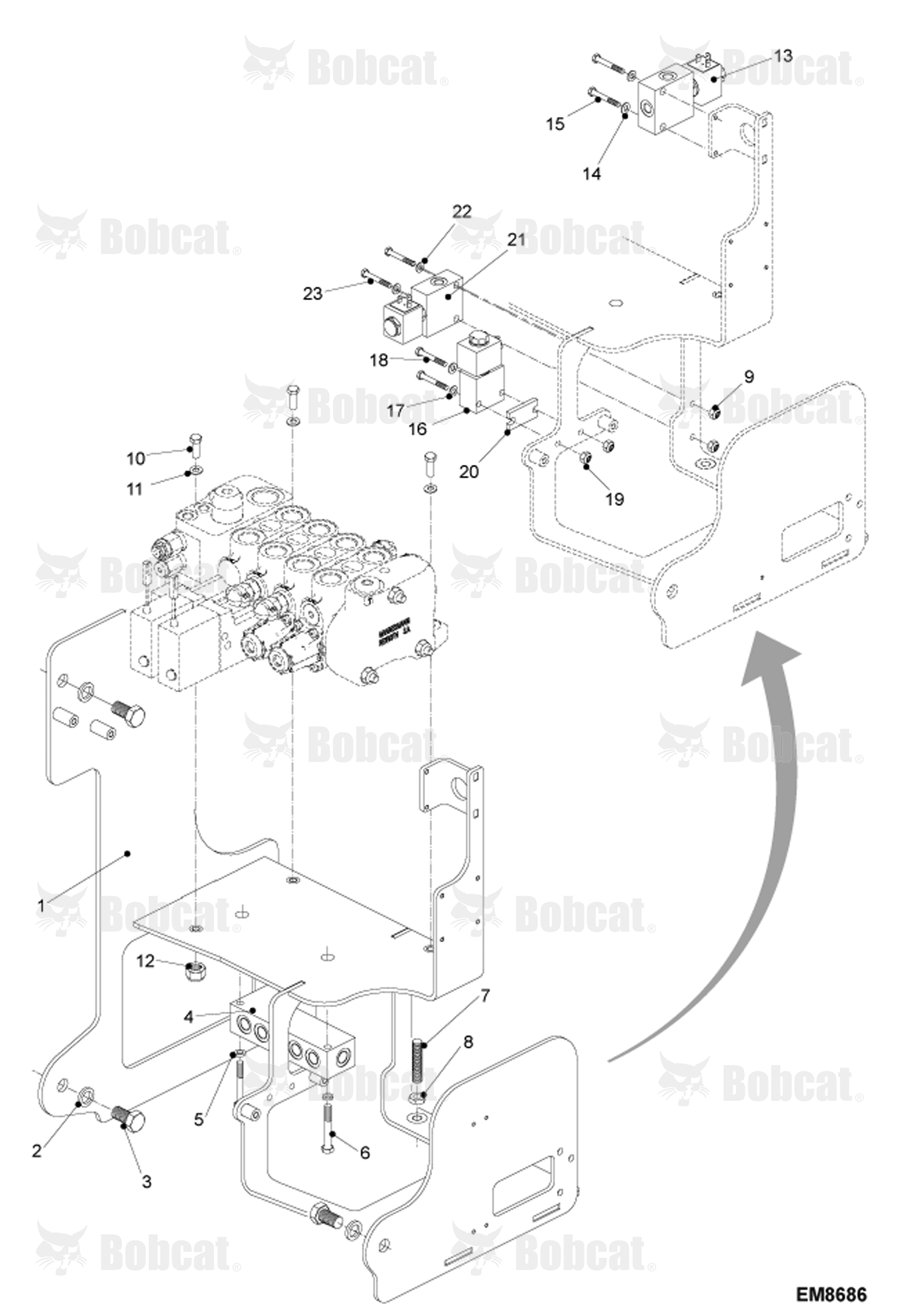 Hydraulic Control Valve Fixation