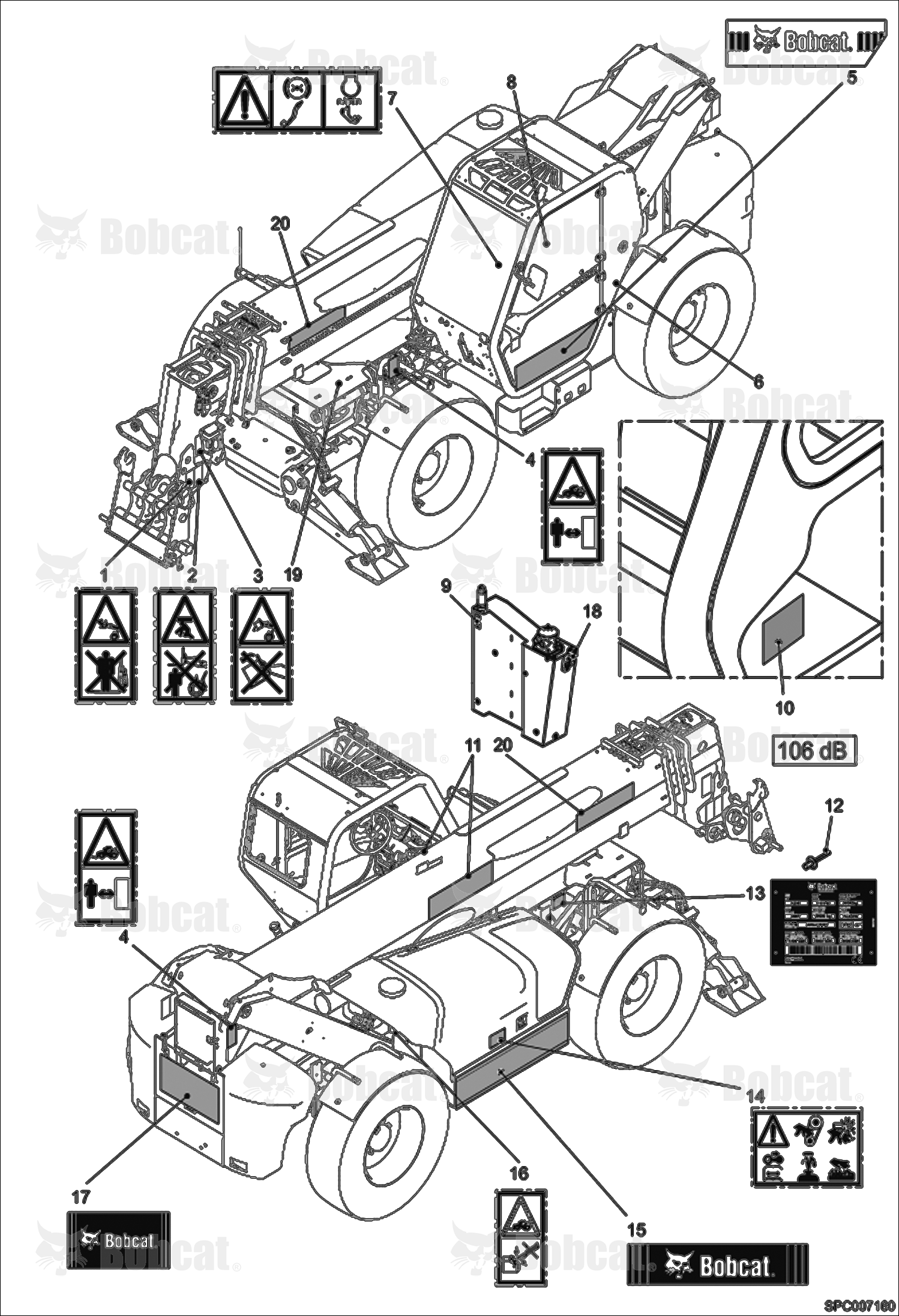 Bobcat Decals 363911001 - 363912000