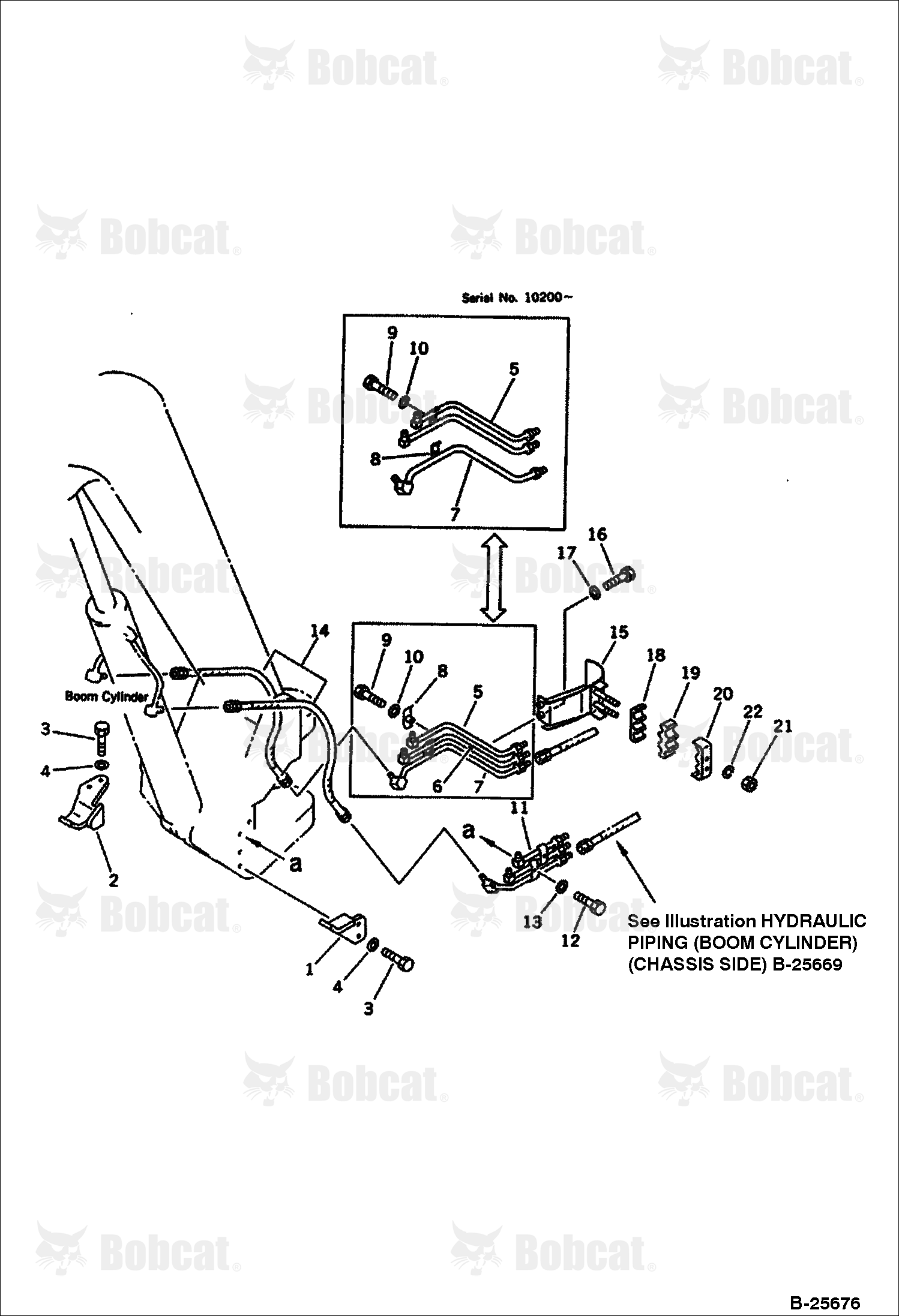 Hydraulic Piping (BOOM Cylinder LINE)