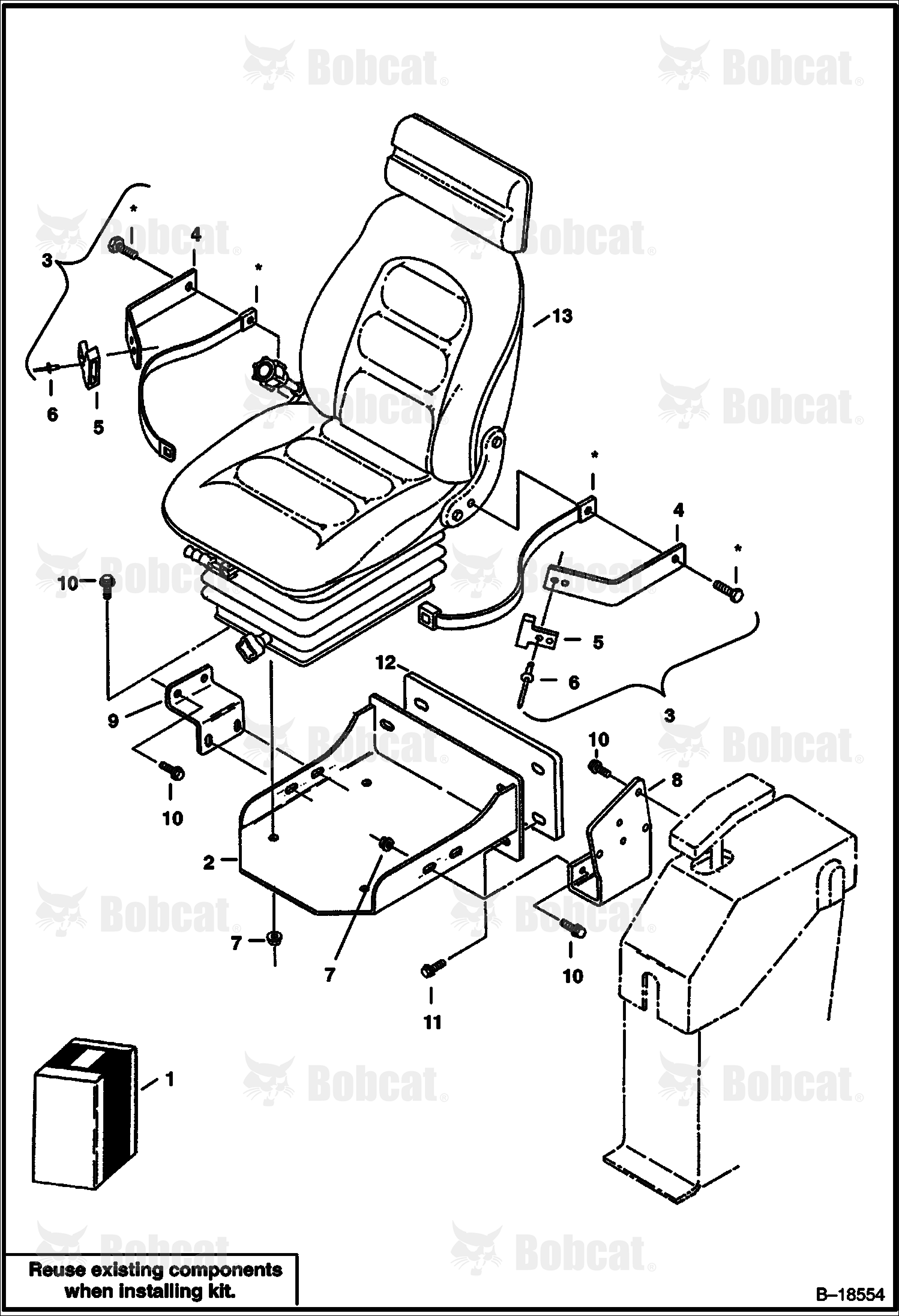 Seat Mounting Kit (For Installing Suspension Seat)