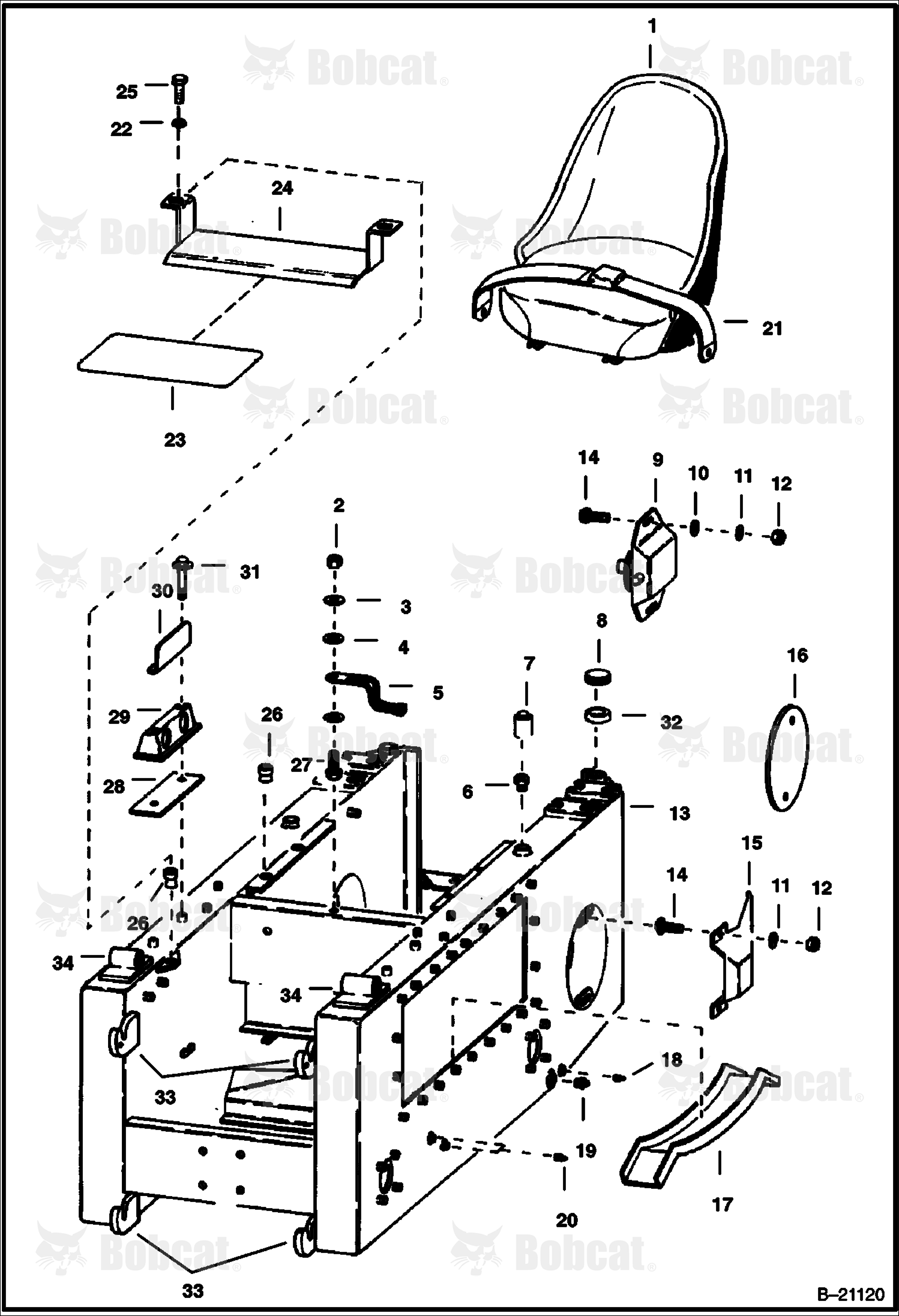 Main Frame Attaching Parts (Left Side)