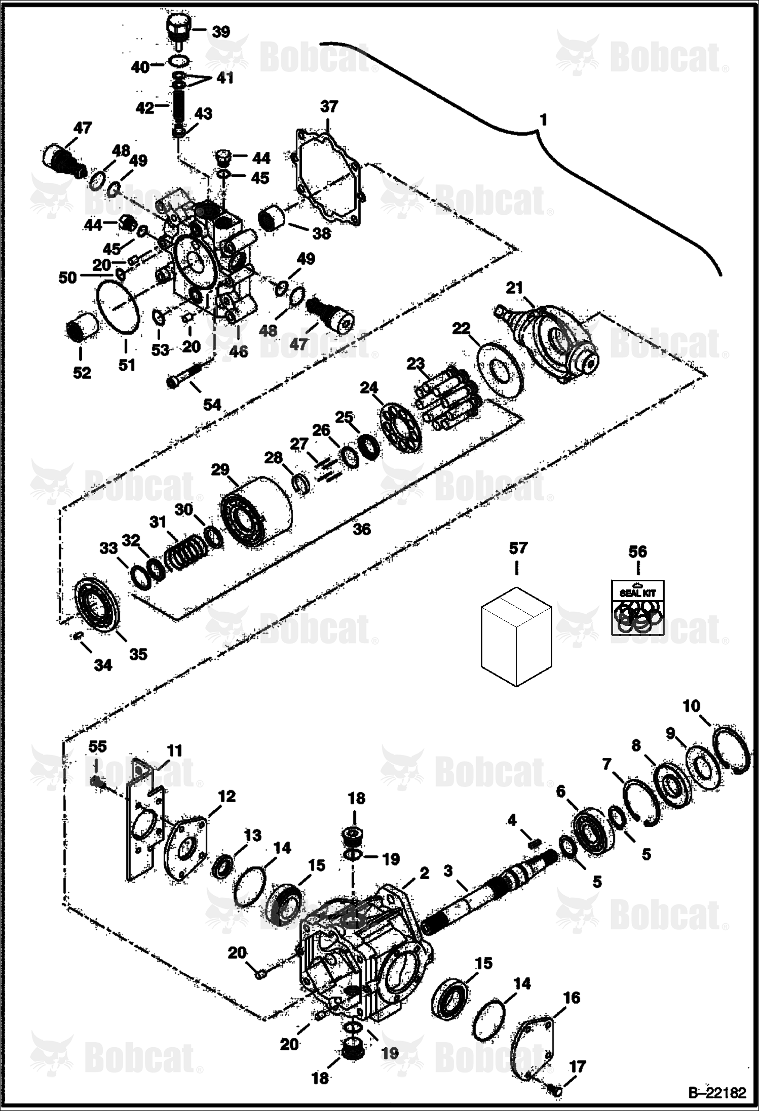 Hydrostatic Pump (W/External Charge Pump) (Left Half)
