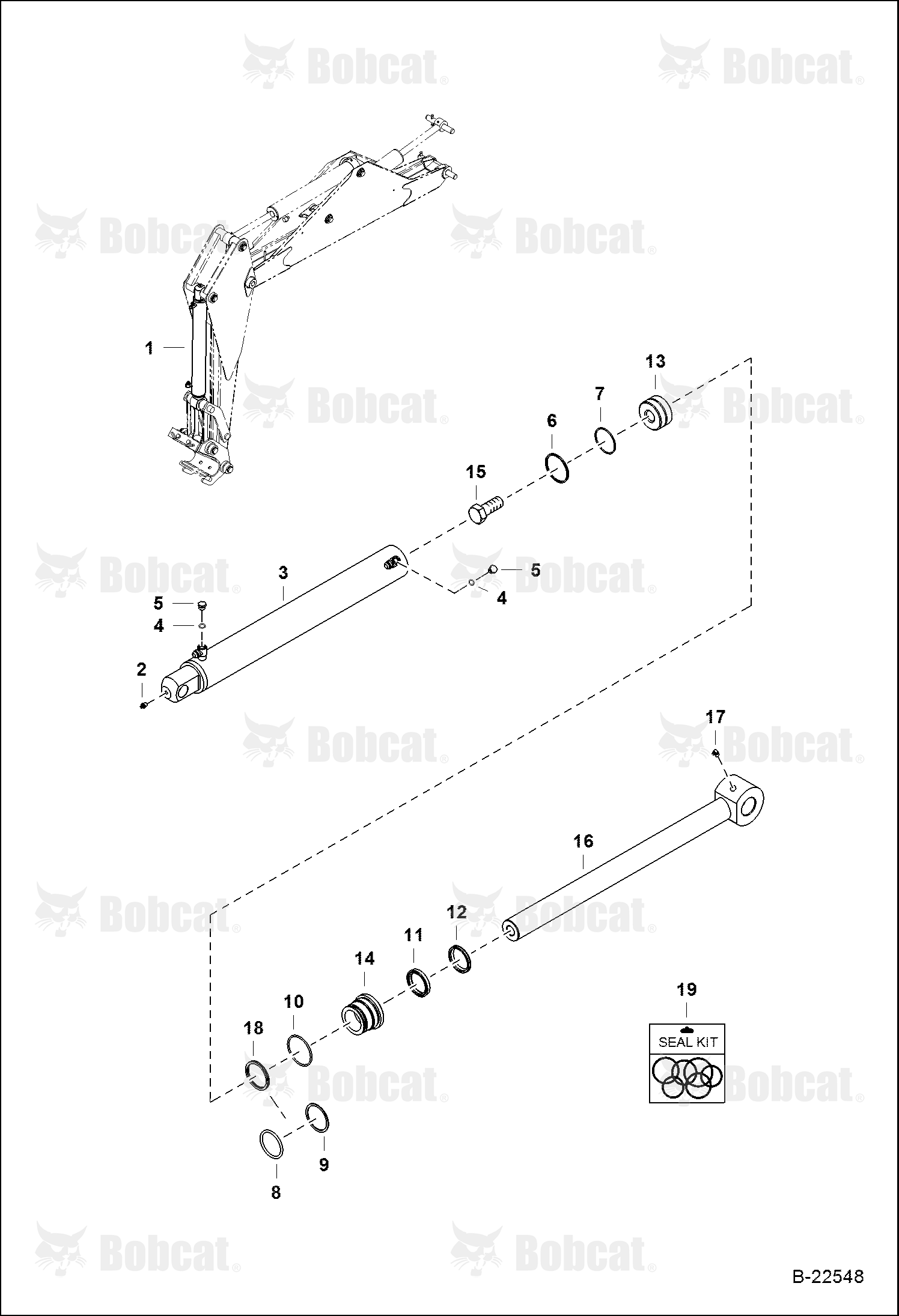 Bucket Cylinder (Side Shift Backhoe)