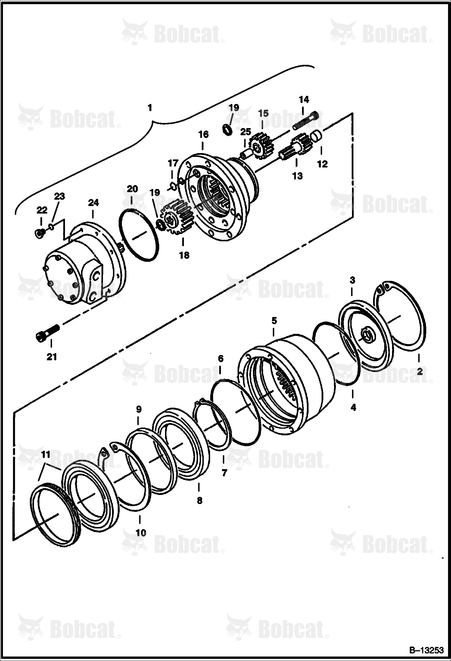 Travel Motor (W/O Brake) 508212001 - 508212285