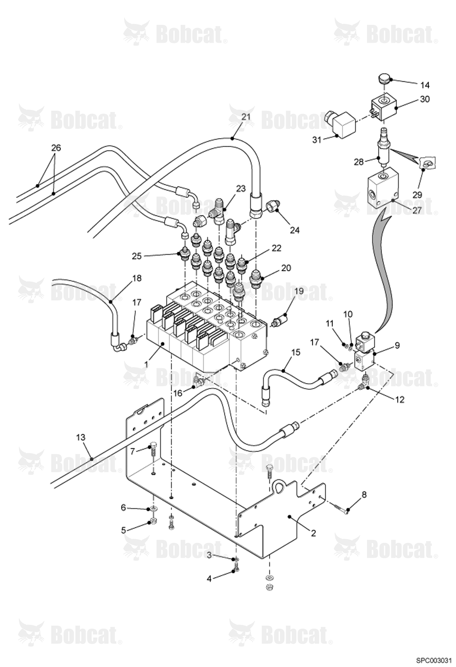 Hydraulic Control Valve Installation